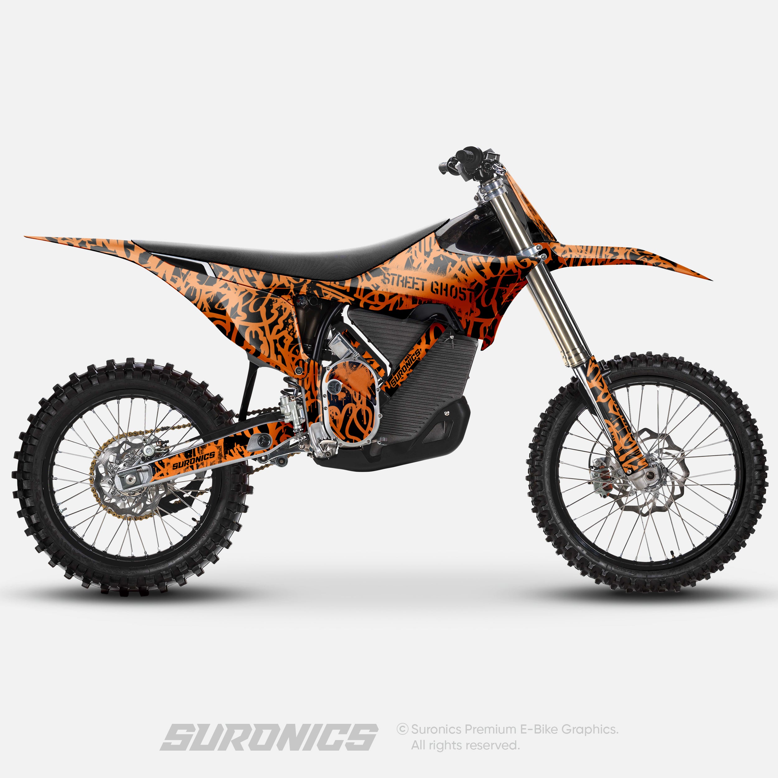 STREET GHOST BLACK ORANGE Stark Varg Graphics kit