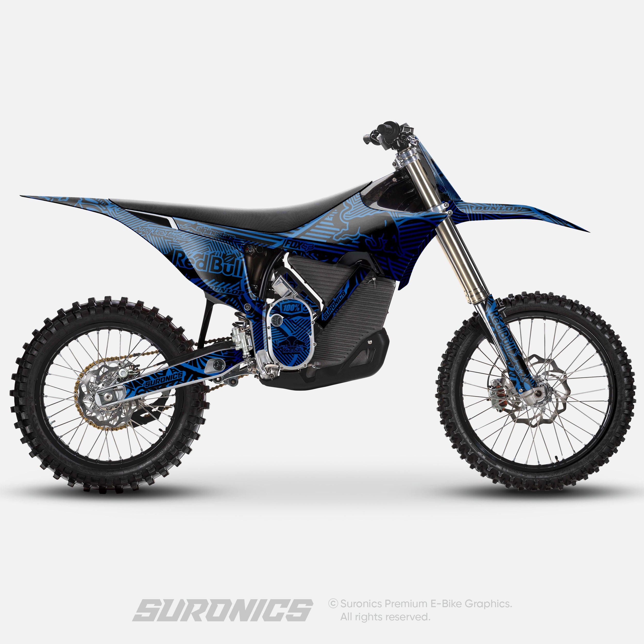 RACE ART BLACK BLUE Stark Varg Graphics kit
