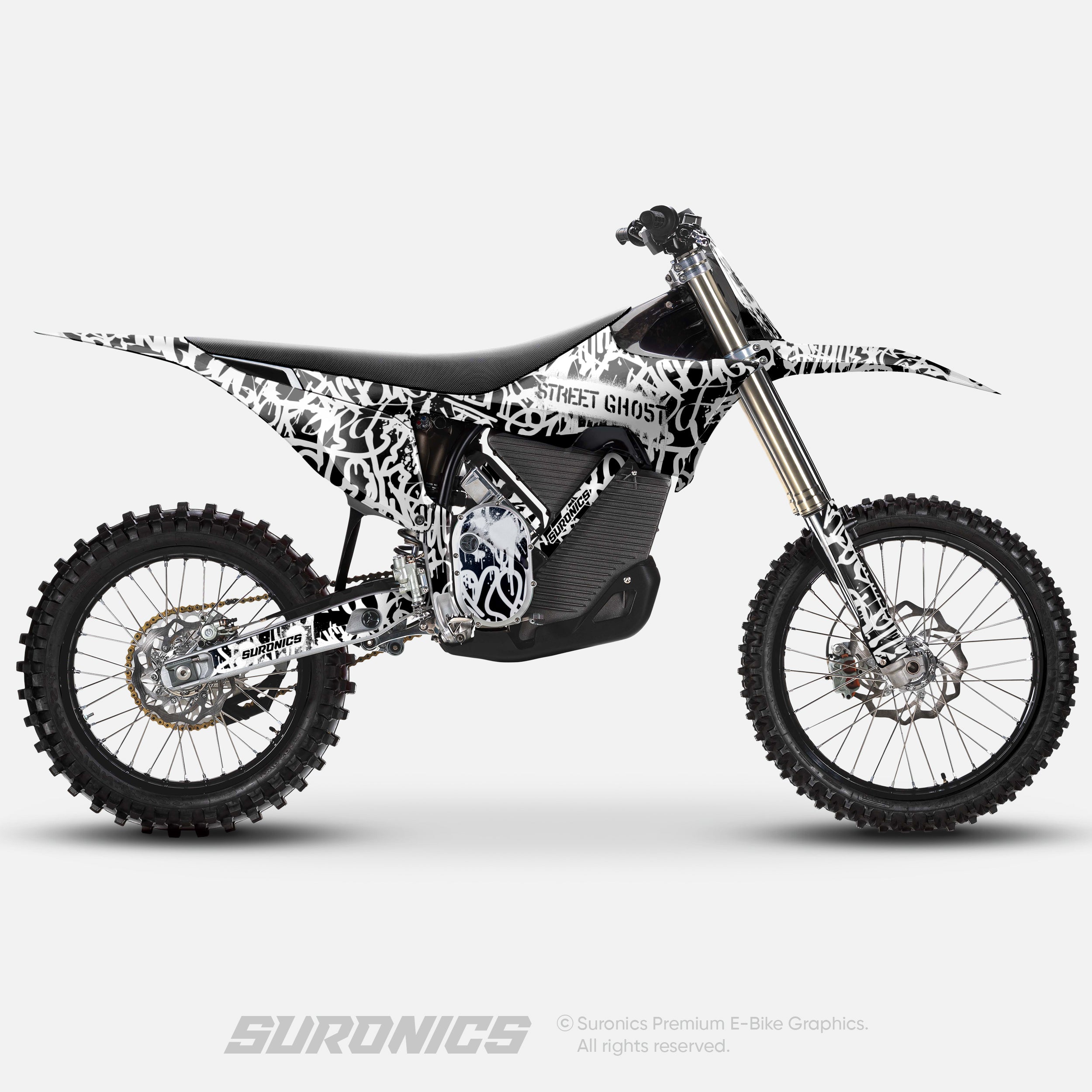 STREET GHOST BLACK WHITE Stark Varg Graphics kit