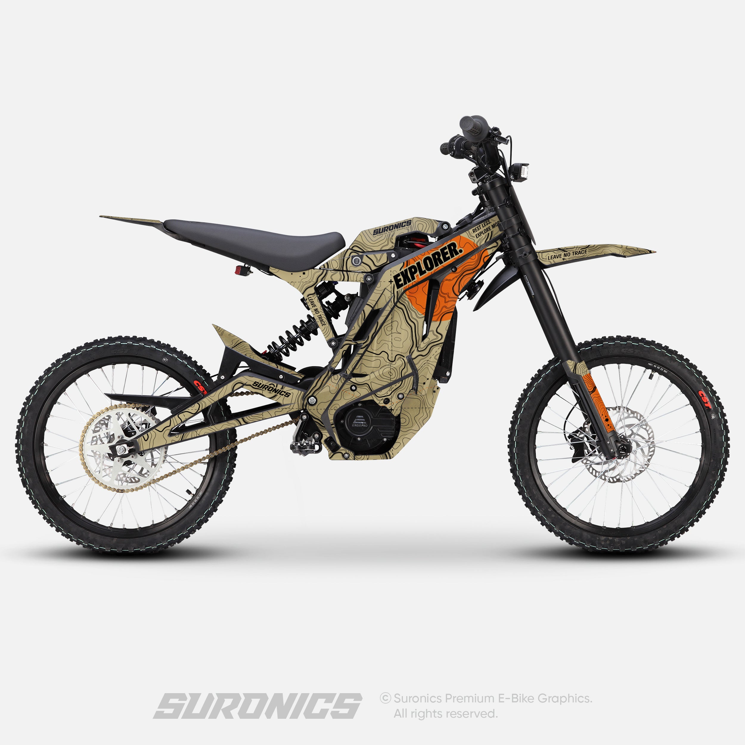 EXPLORER SAND ORANGE E-Ride Pro SS SR Graphics kit