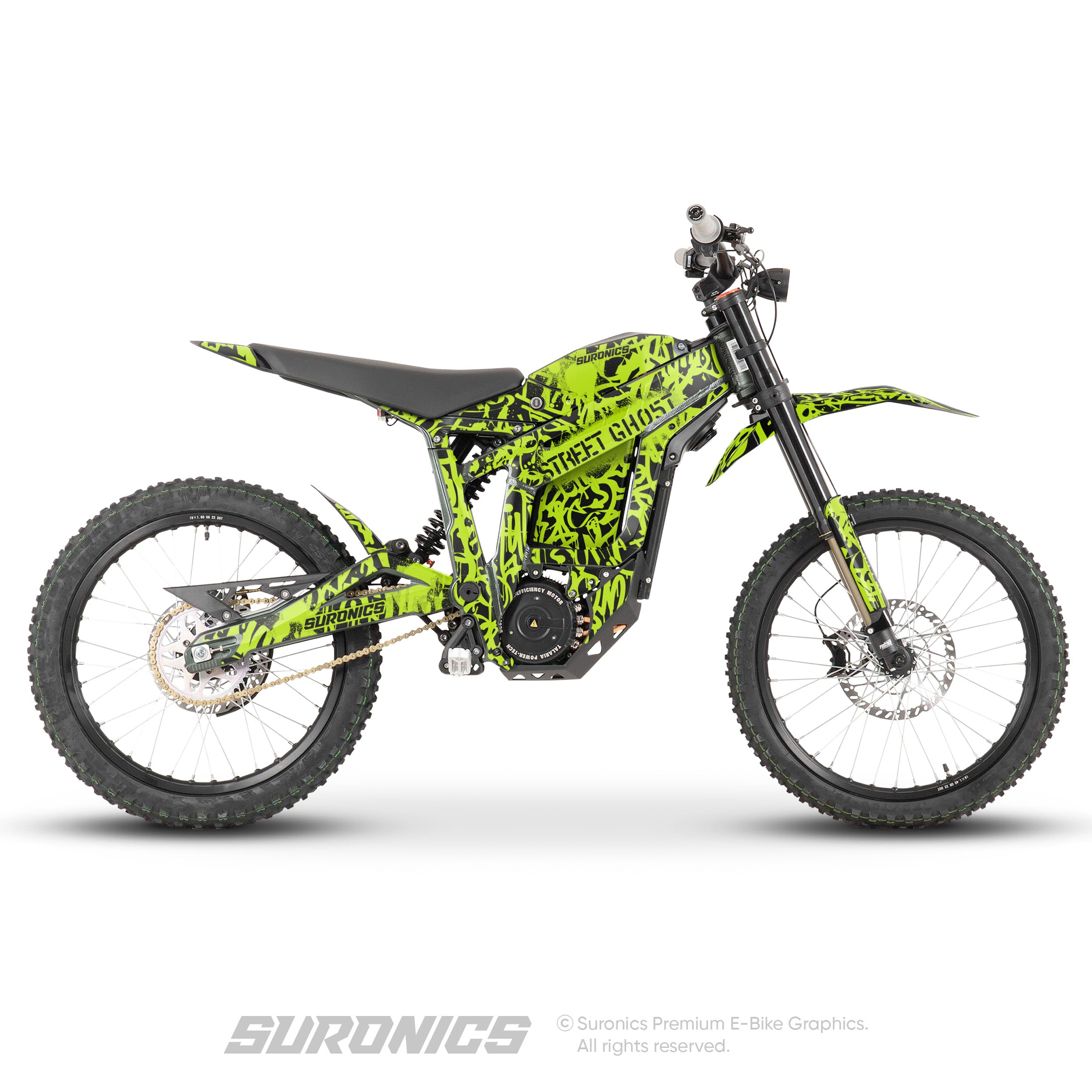 STREET GHOST BLACK GREEN Talaria Sting MX3 MX4 Graphics kit