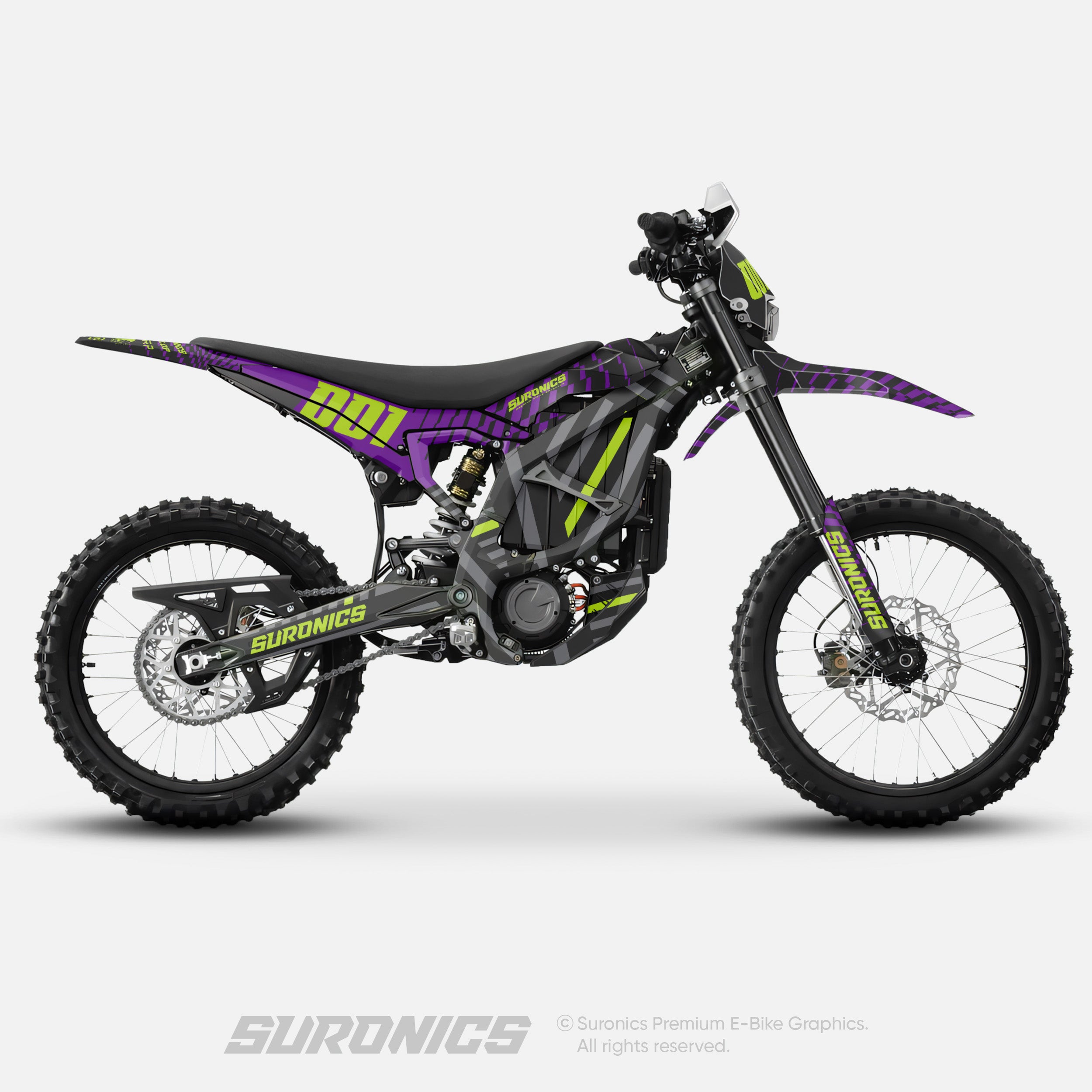 FUTURACE PURPLE GREEN Surron Ultra Bee Graphics kit