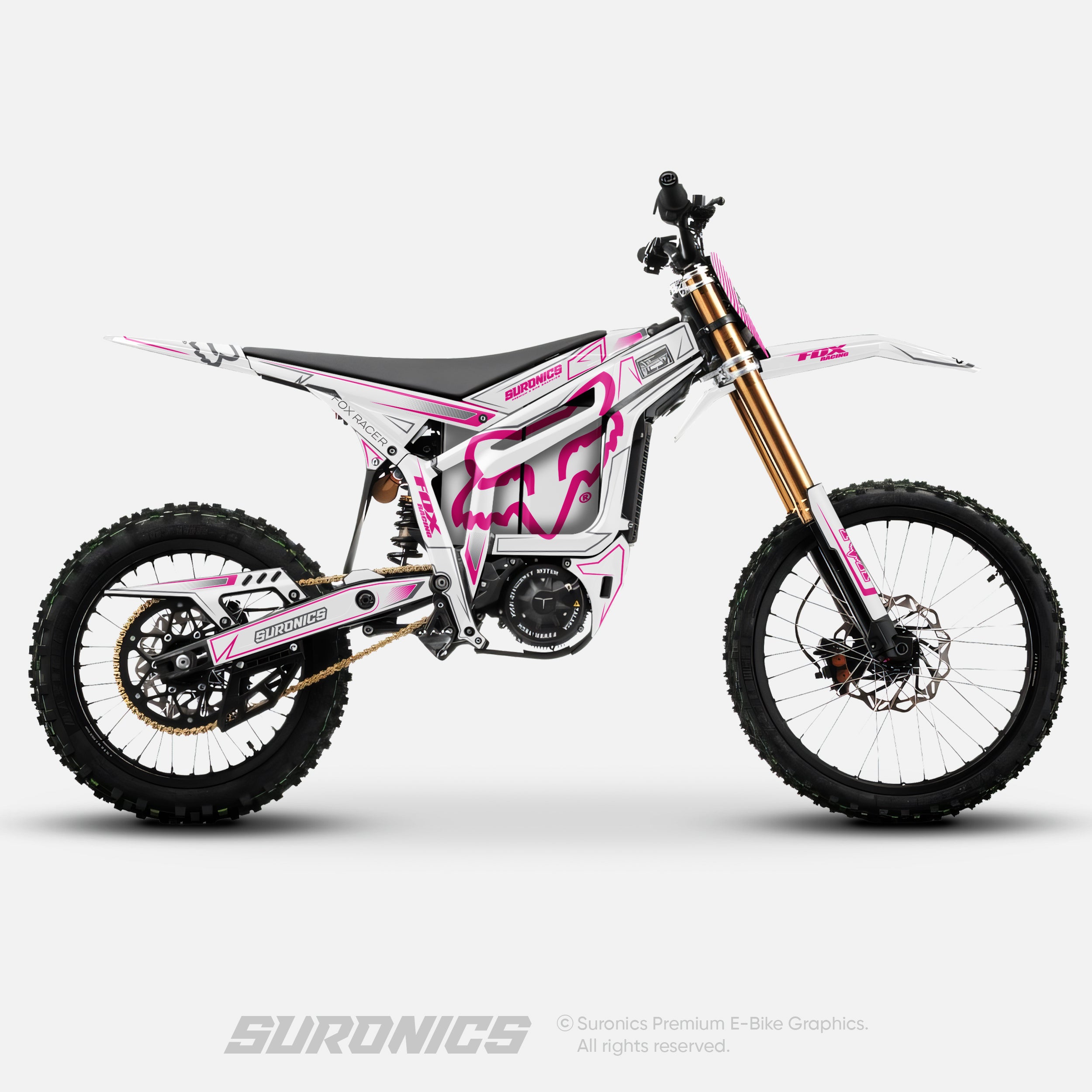 FOX RACER WHITE MAGENTA Talaria Komodo Graphics kit