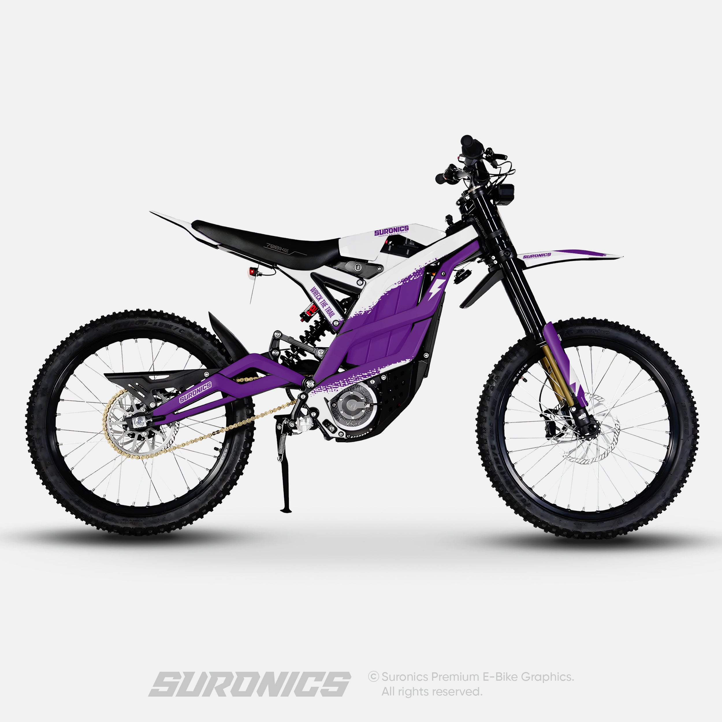 HALF WHITE PURPLE 79Bike Falcon PRO / GT / M Graphics kit