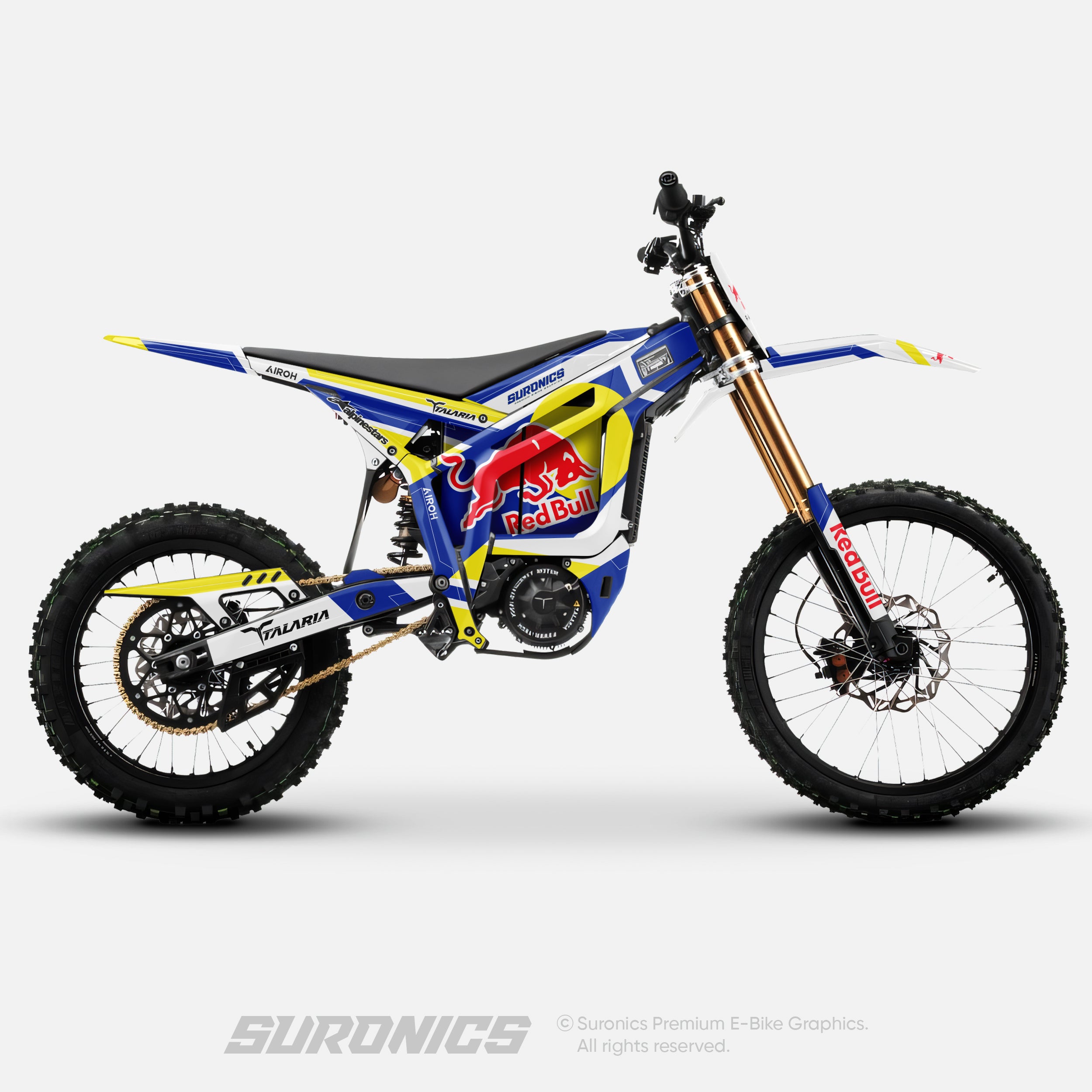 CUSTOM: TIM YELLOW BLUE Talaria Komodo Graphics kit
