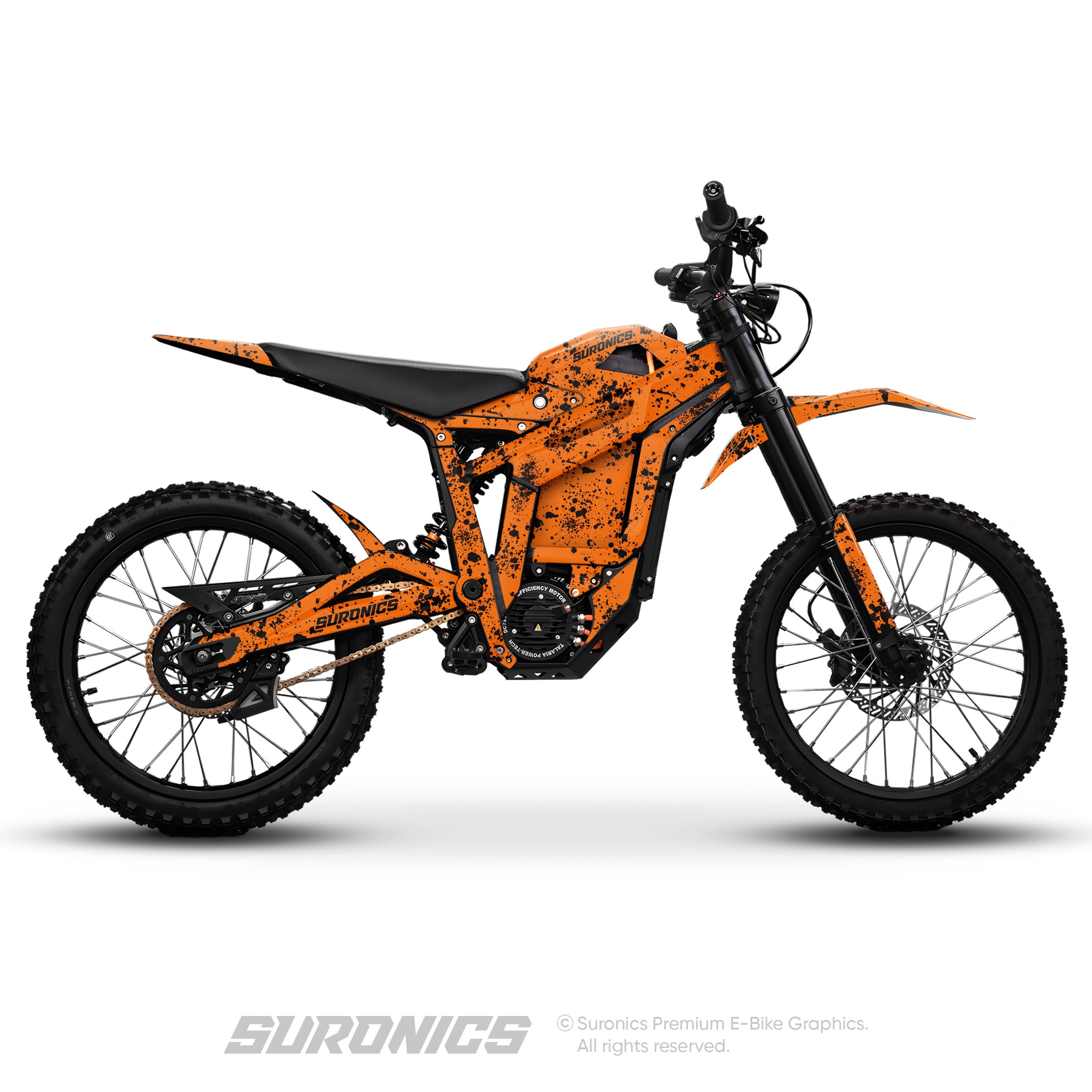 SPLATTER ORANGE BLACK Talaria Sting MX5 PRO Graphics kit