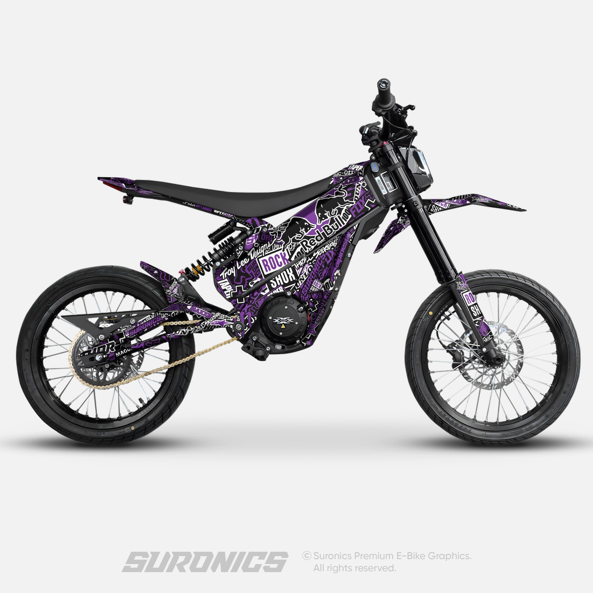 STICKY BLACK PURPLE Talaria XXX Graphics kit