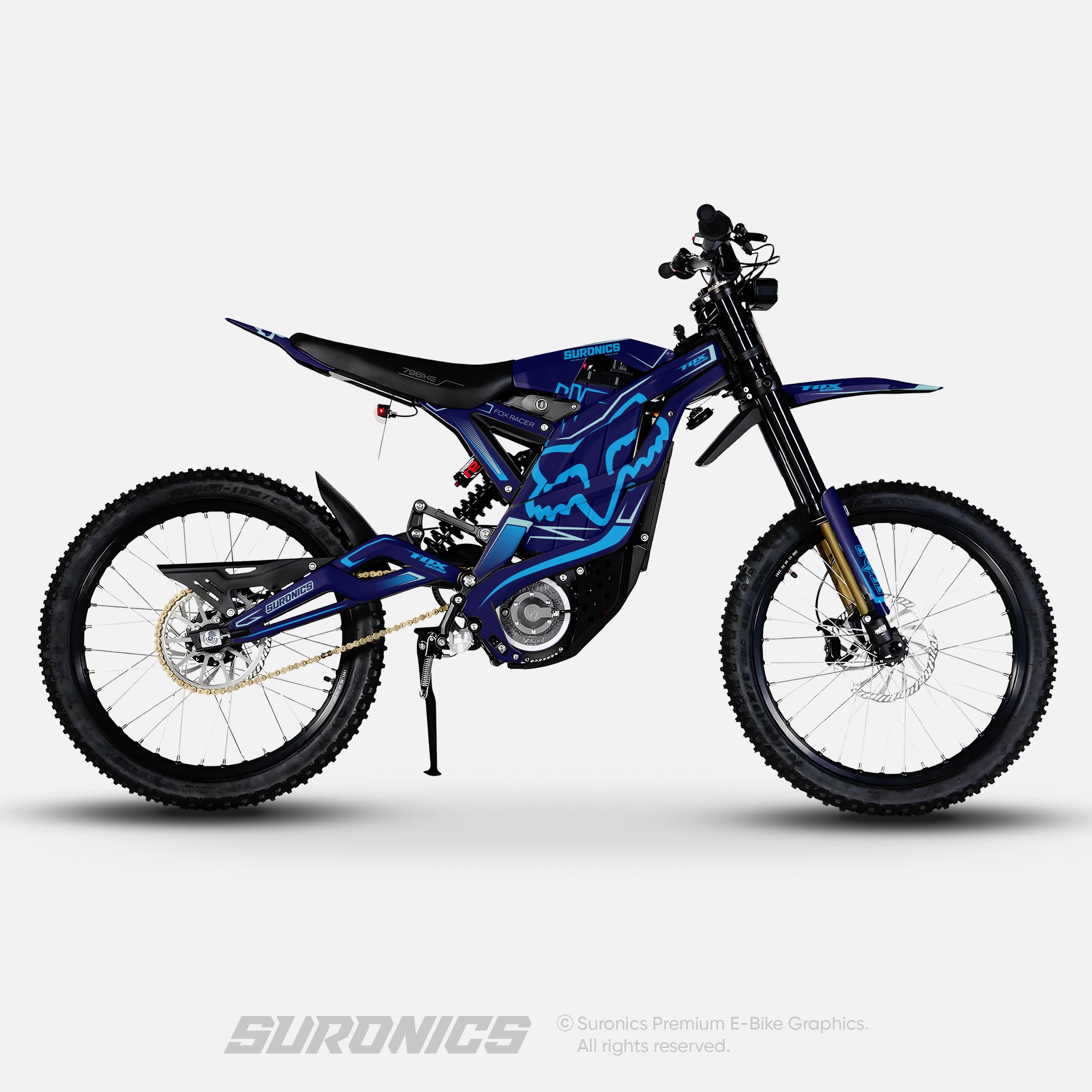 FOX RACER NAVY CYAN 79Bike Falcon PRO / GT / M Graphics kit