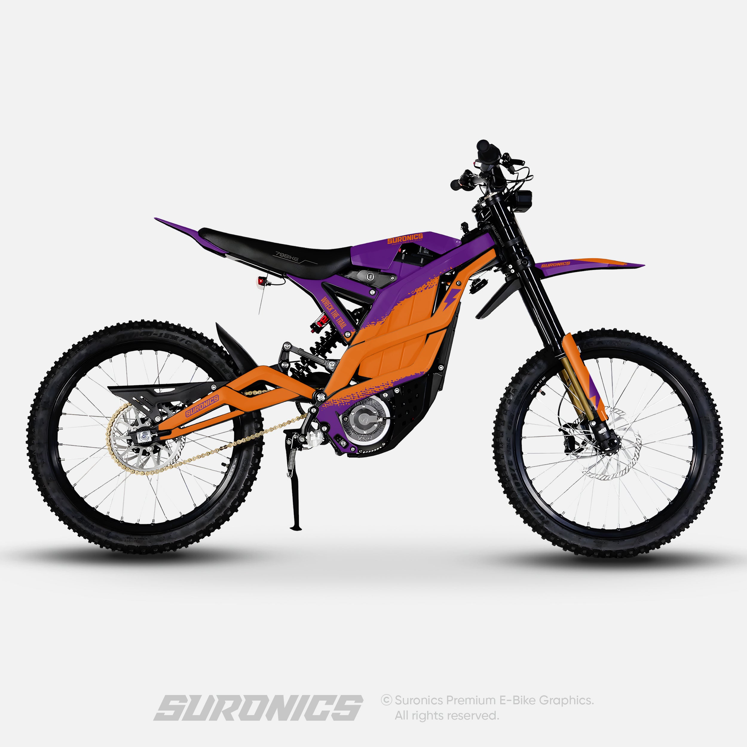 HALF PURPLE ORANGE 79Bike Falcon PRO / GT / M Graphics kit