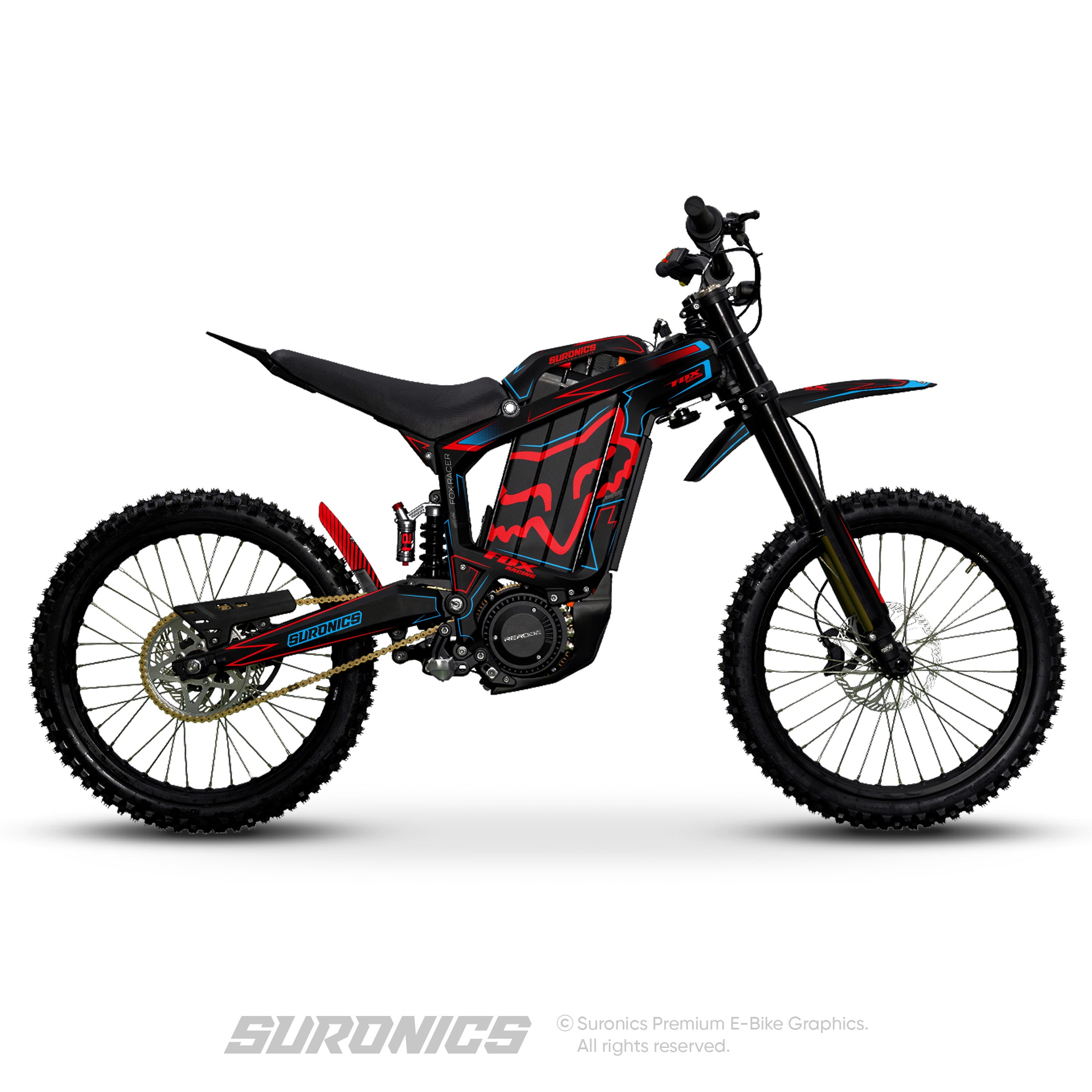 FOX RACER BLACK RED Rerode R1 Graphics kit