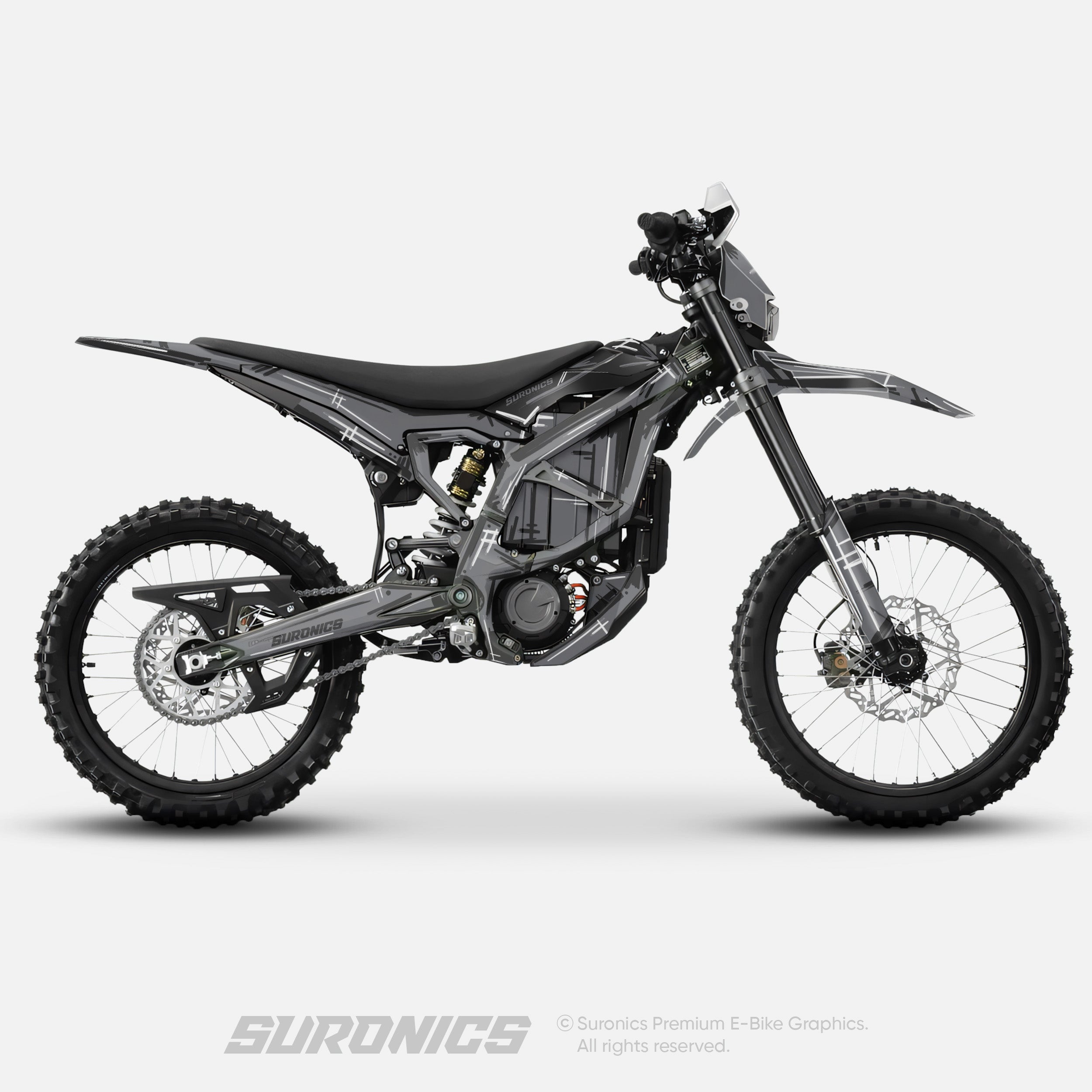 MARKER GREY Surron Ultra Bee Graphics kit