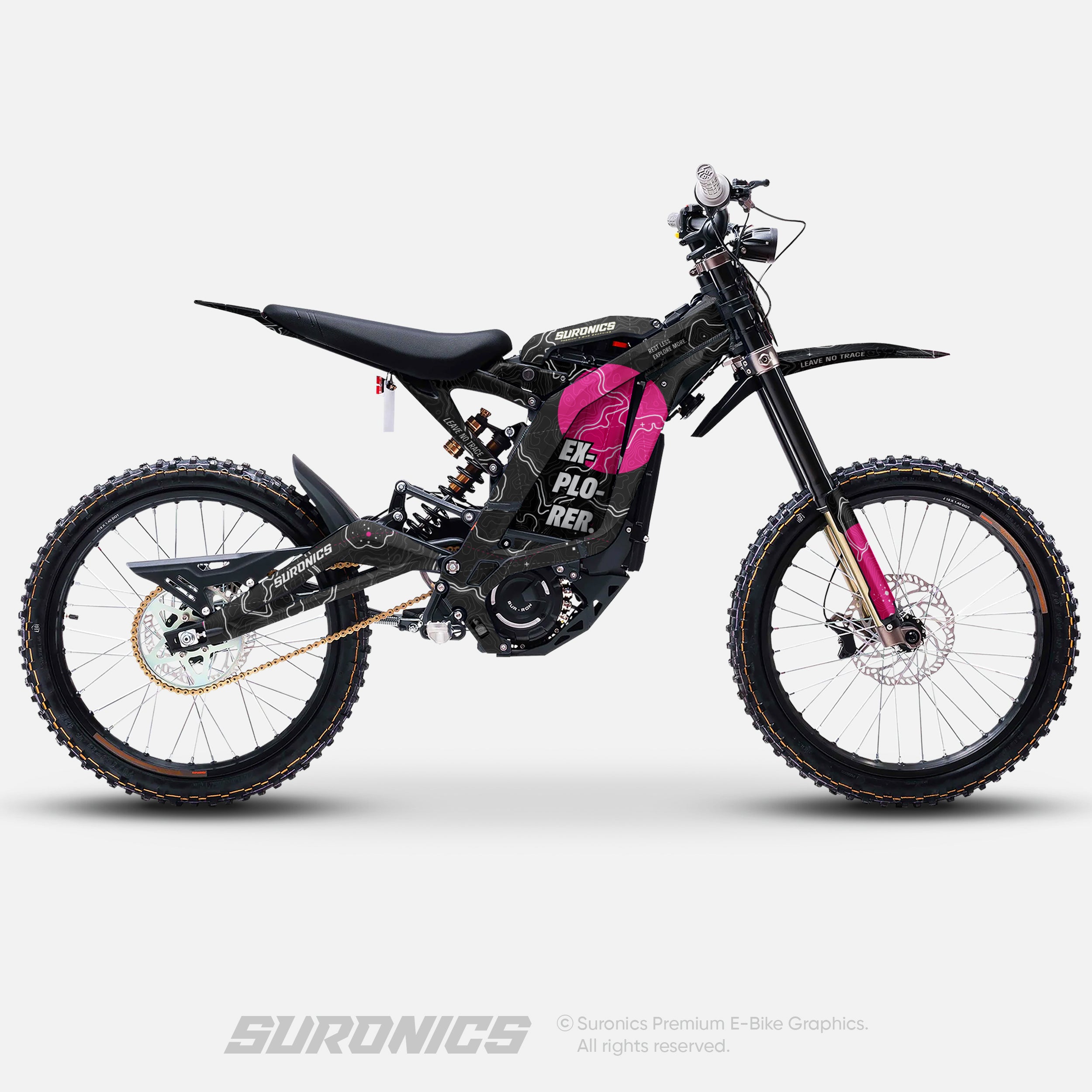 EXPLORER BLACK MAGENTA - Surron Light Bee Graphics kit