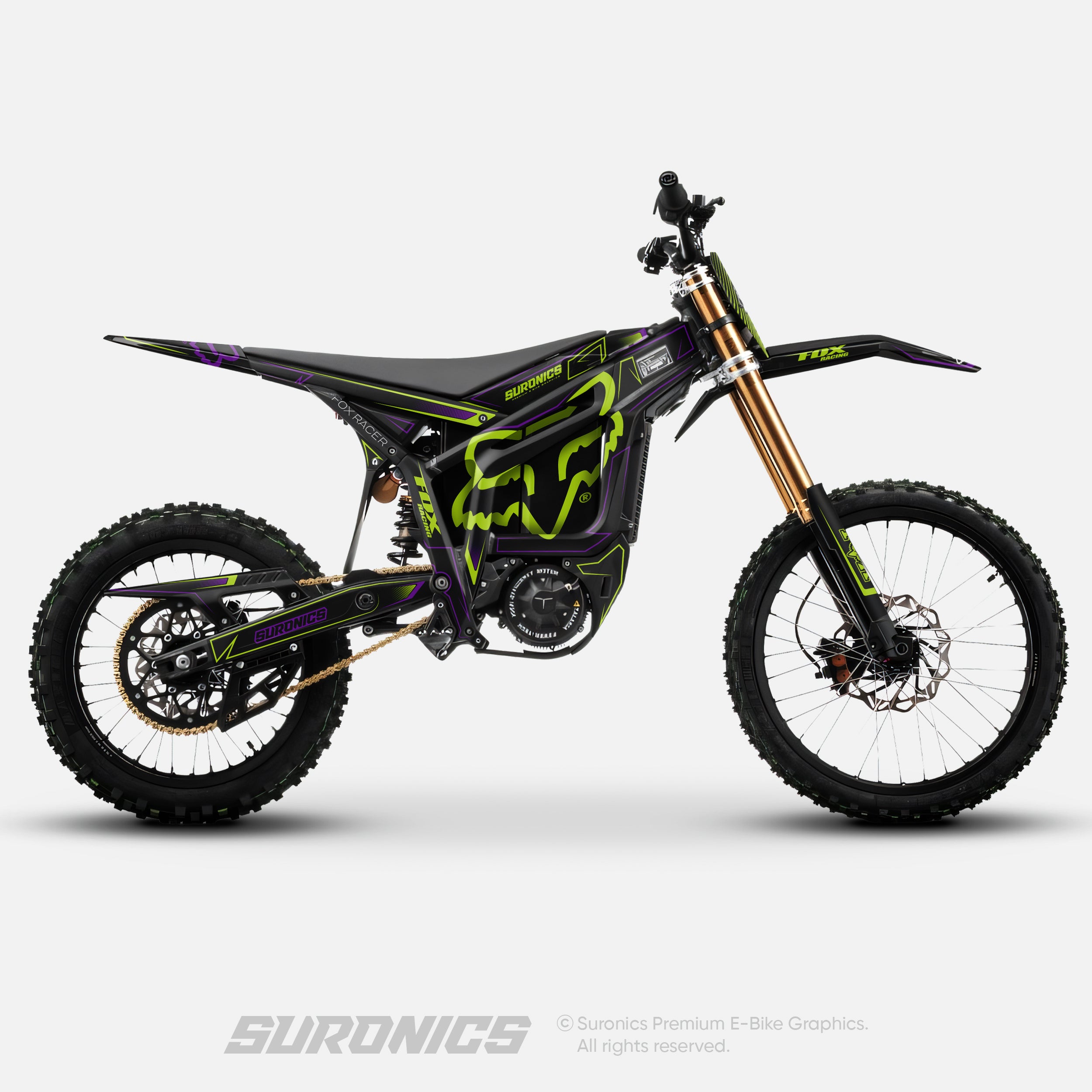 FOX RACER BLACK GREEN Talaria Komodo Graphics kit