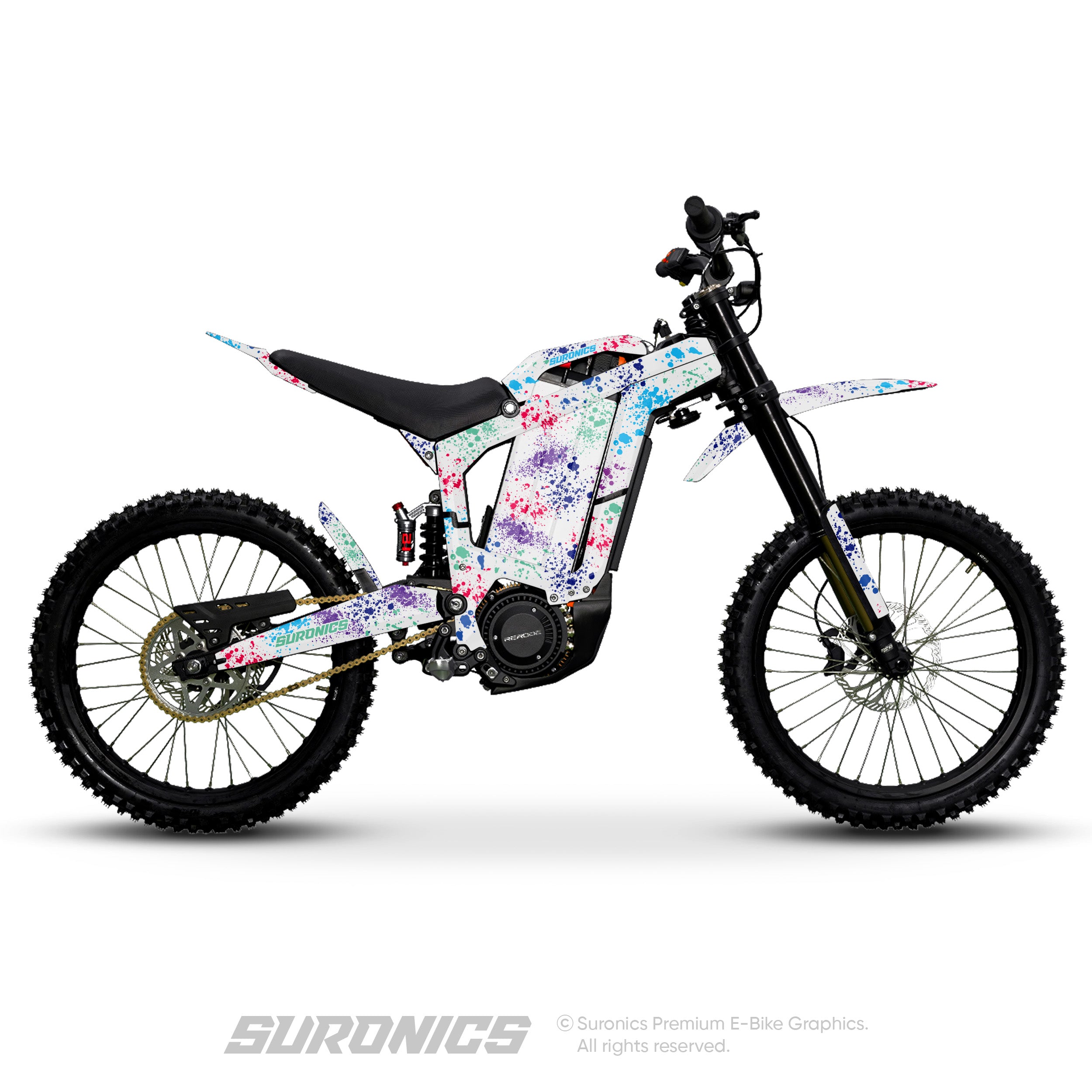 SPLATTER WHITE MULTICOLOR Rerode R1 Graphics kit