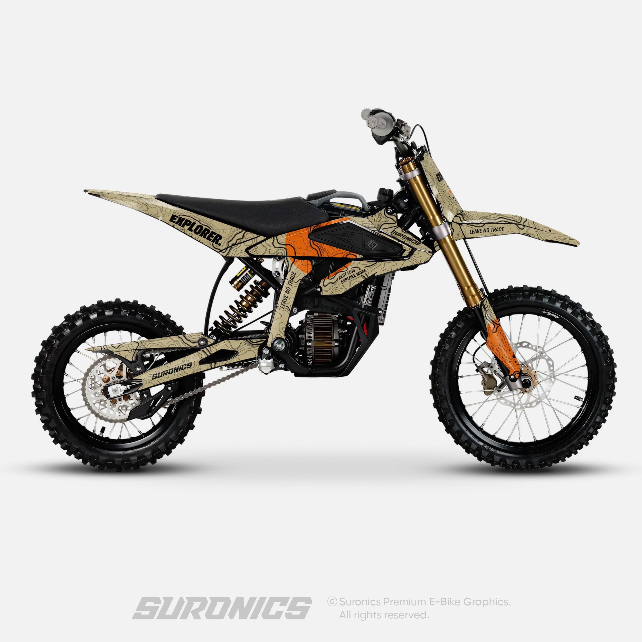 EXPLORER SAND ORANGE Surron Hyper Bee Graphics kit