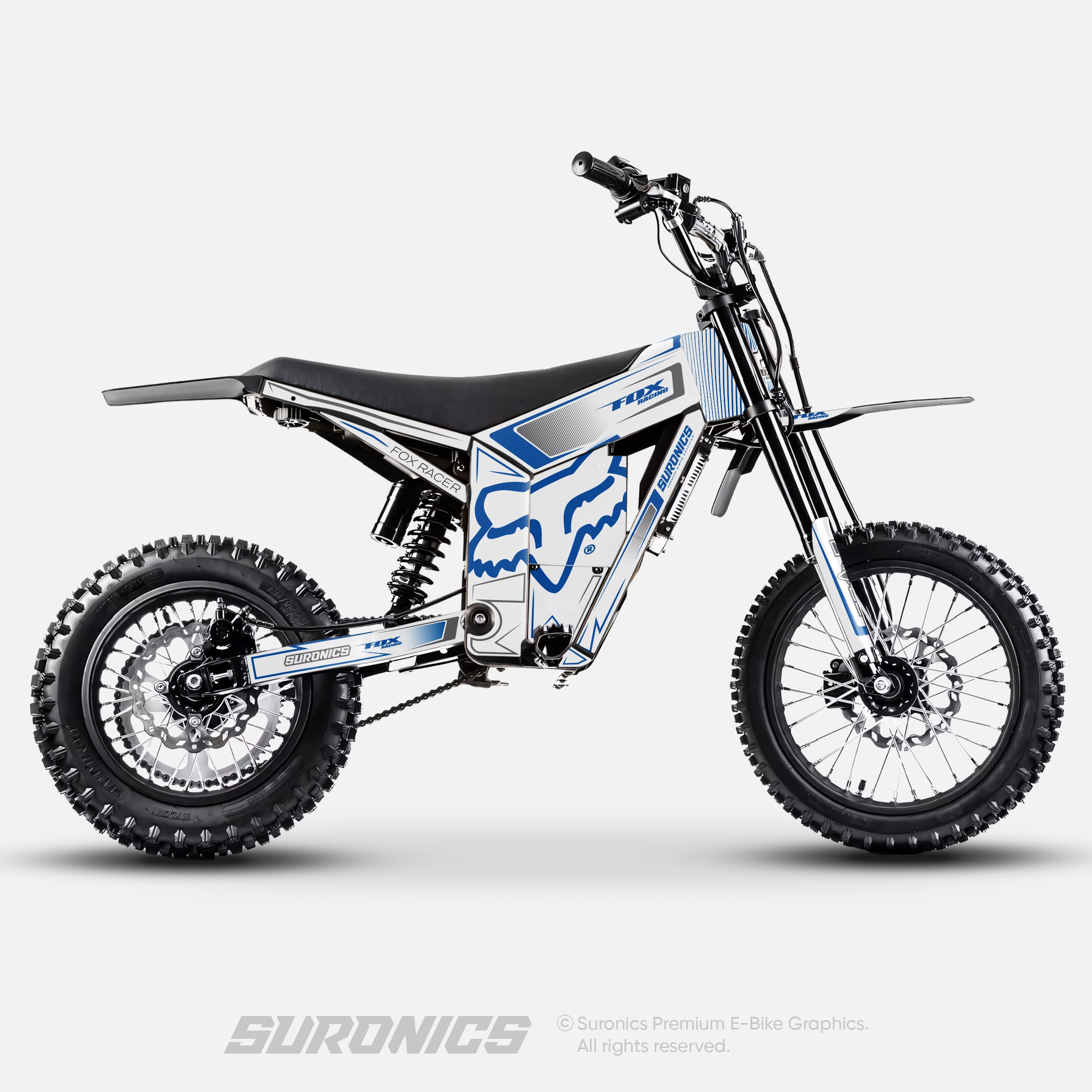FOX RACER WHITE BLUE Tuttio Soleil 01 Graphics kit