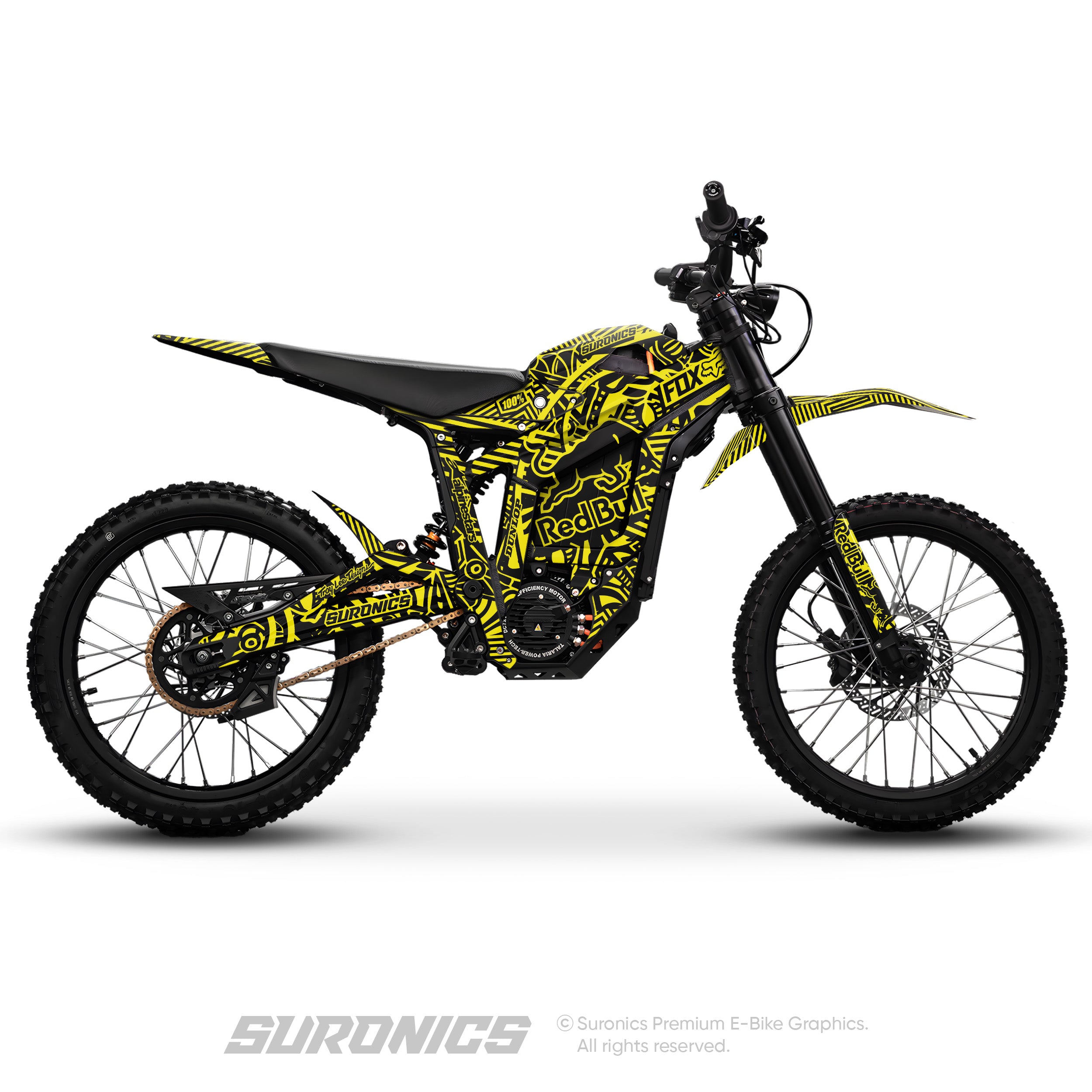 RACE ART BLACK YELLOW Talaria Sting MX5 PRO Graphics kit
