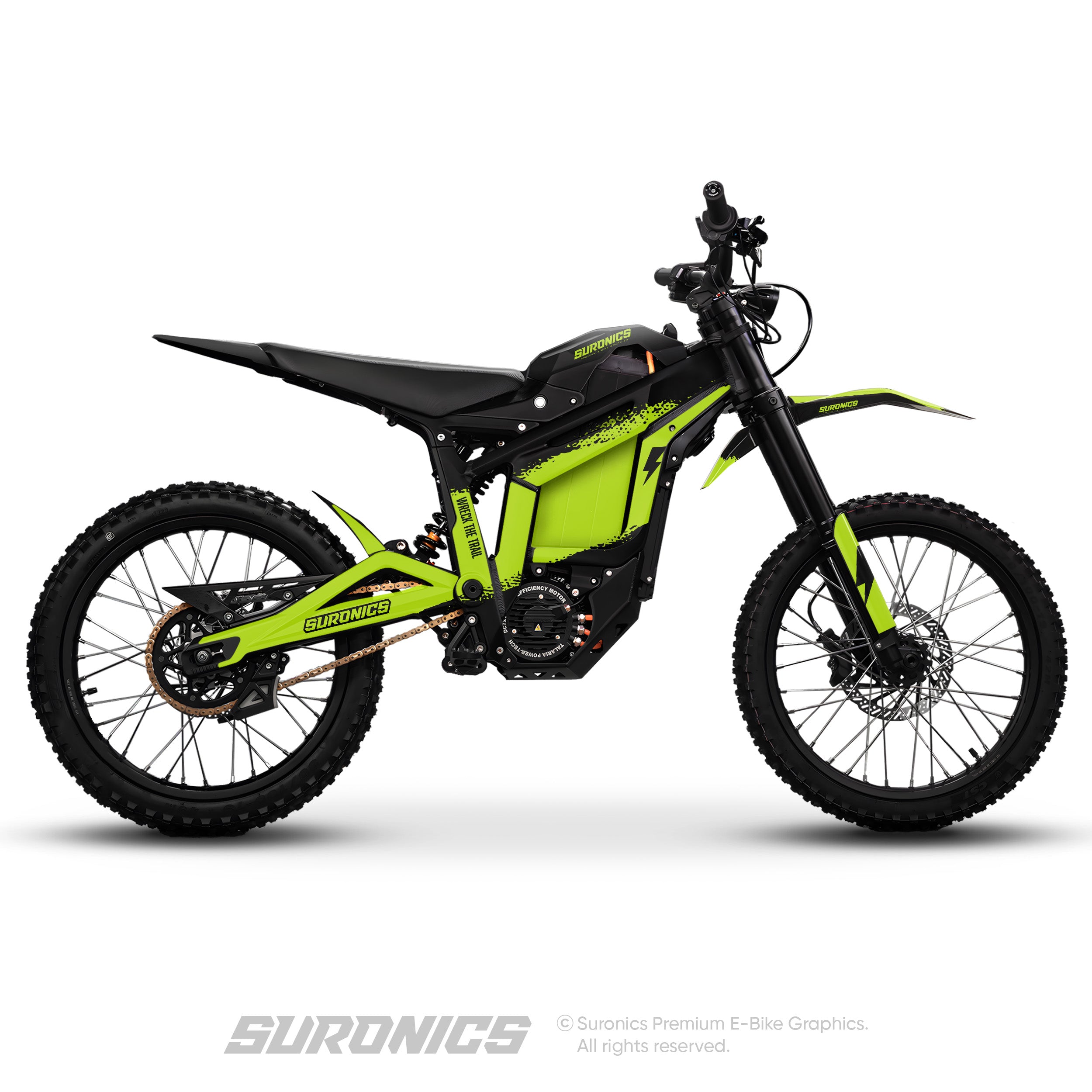 HALF BLACK GREEN Talaria Sting MX5 PRO Graphics kit