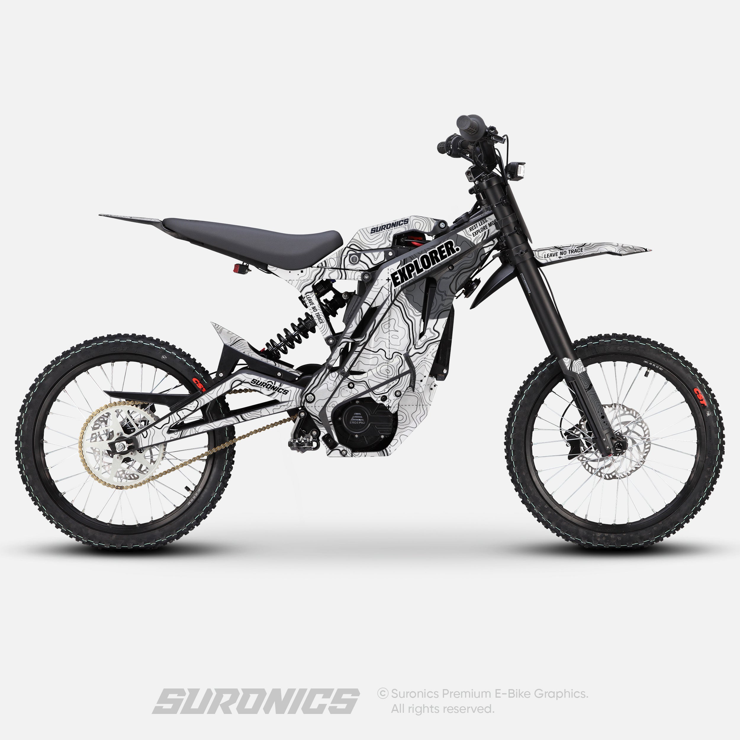 EXPLORER WHITE GREY E-Ride Pro SS SR Graphics kit