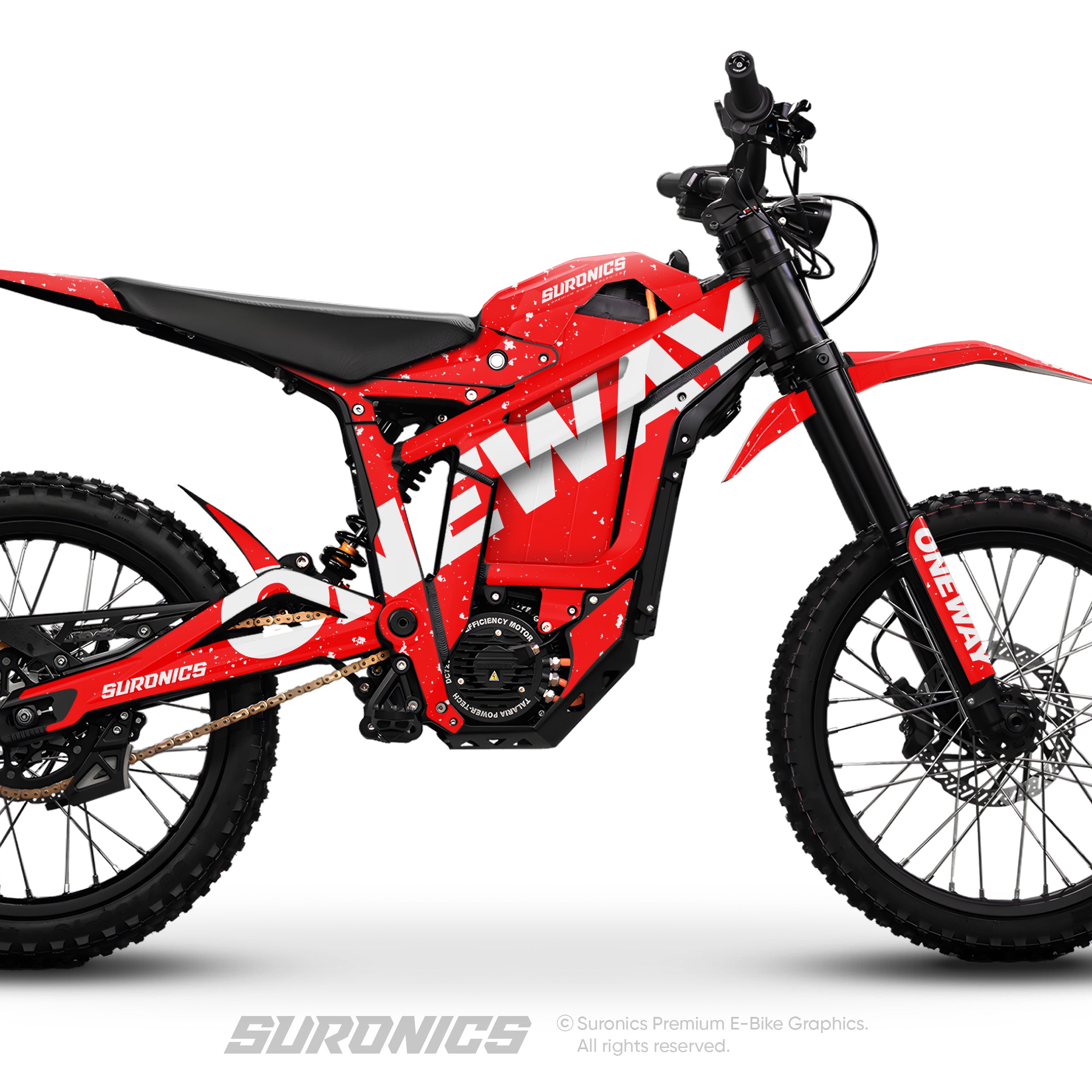 ONEWAY RED WHITE Talaria Sting MX5 PRO Graphics kit