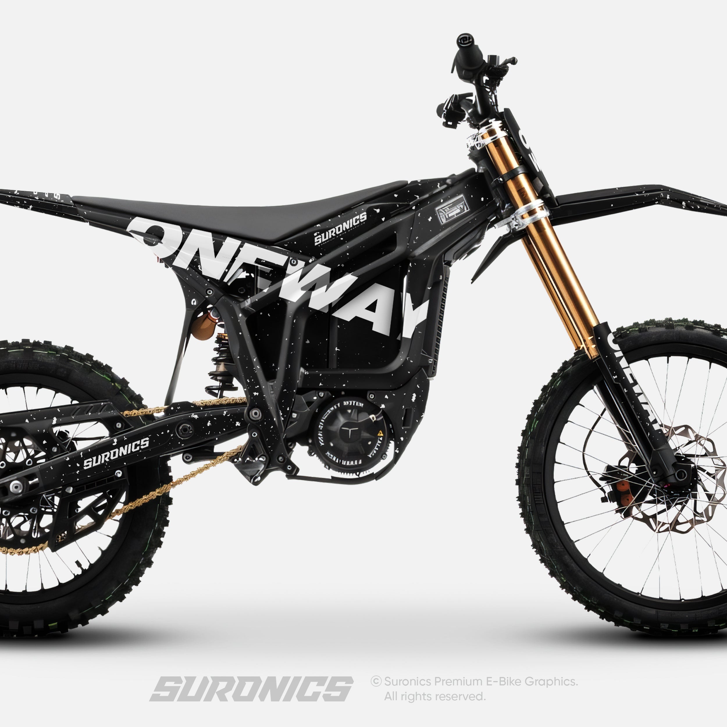 ONEWAY BLACK WHITE Talaria Komodo Graphics kit