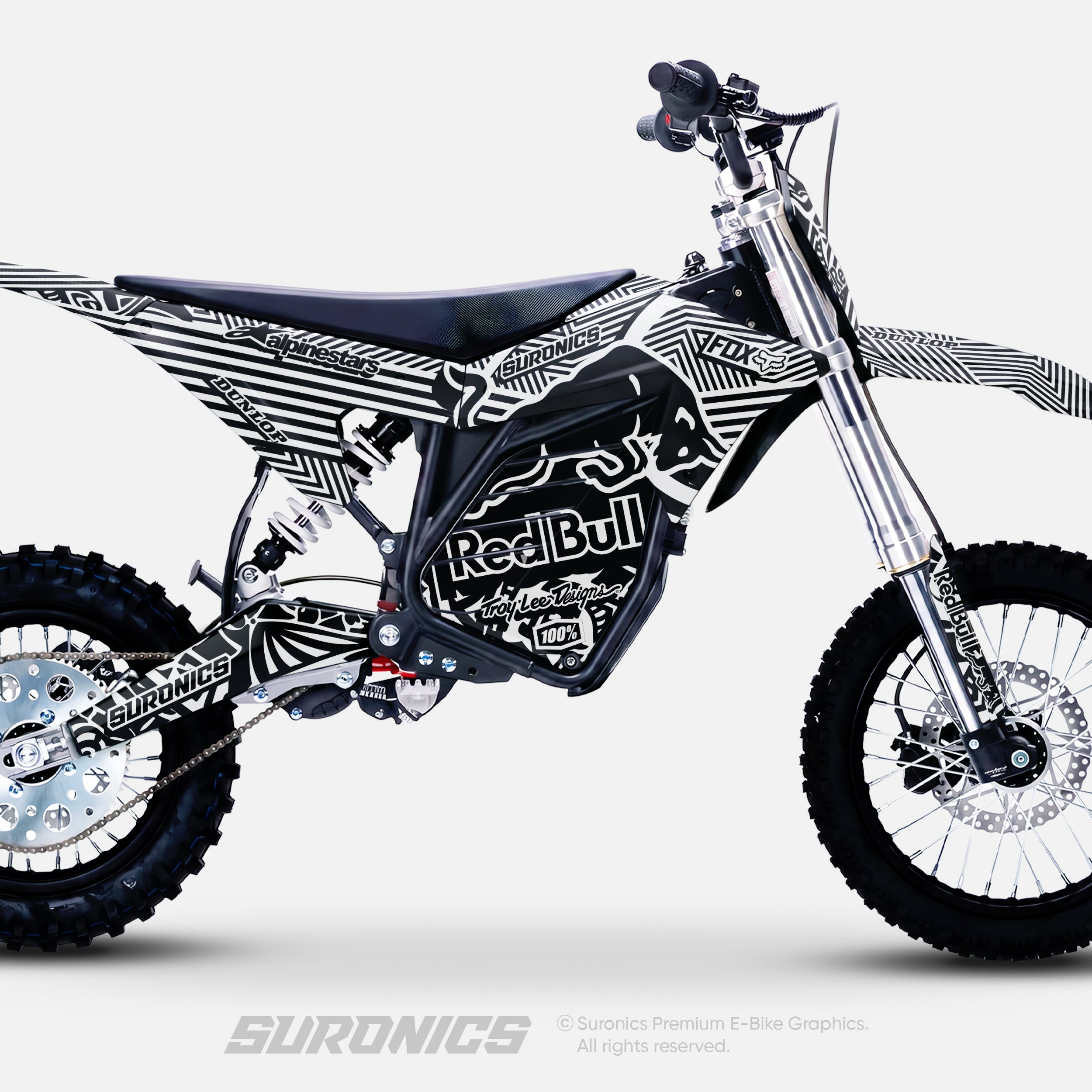 RACE ART BLACK WHITE ETM RTR Graphics kit