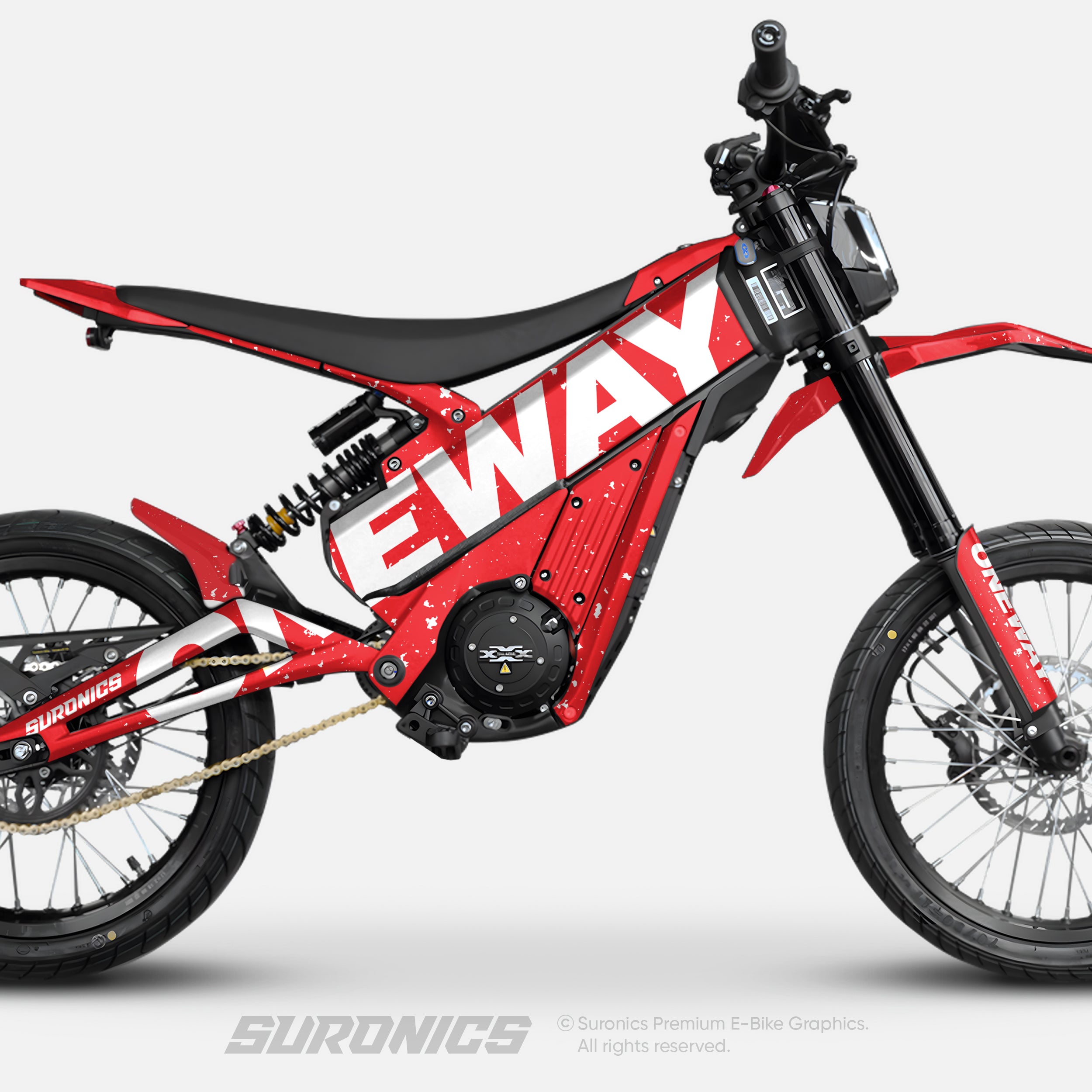 ONEWAY RED WHITE Talaria XXX Graphics kit