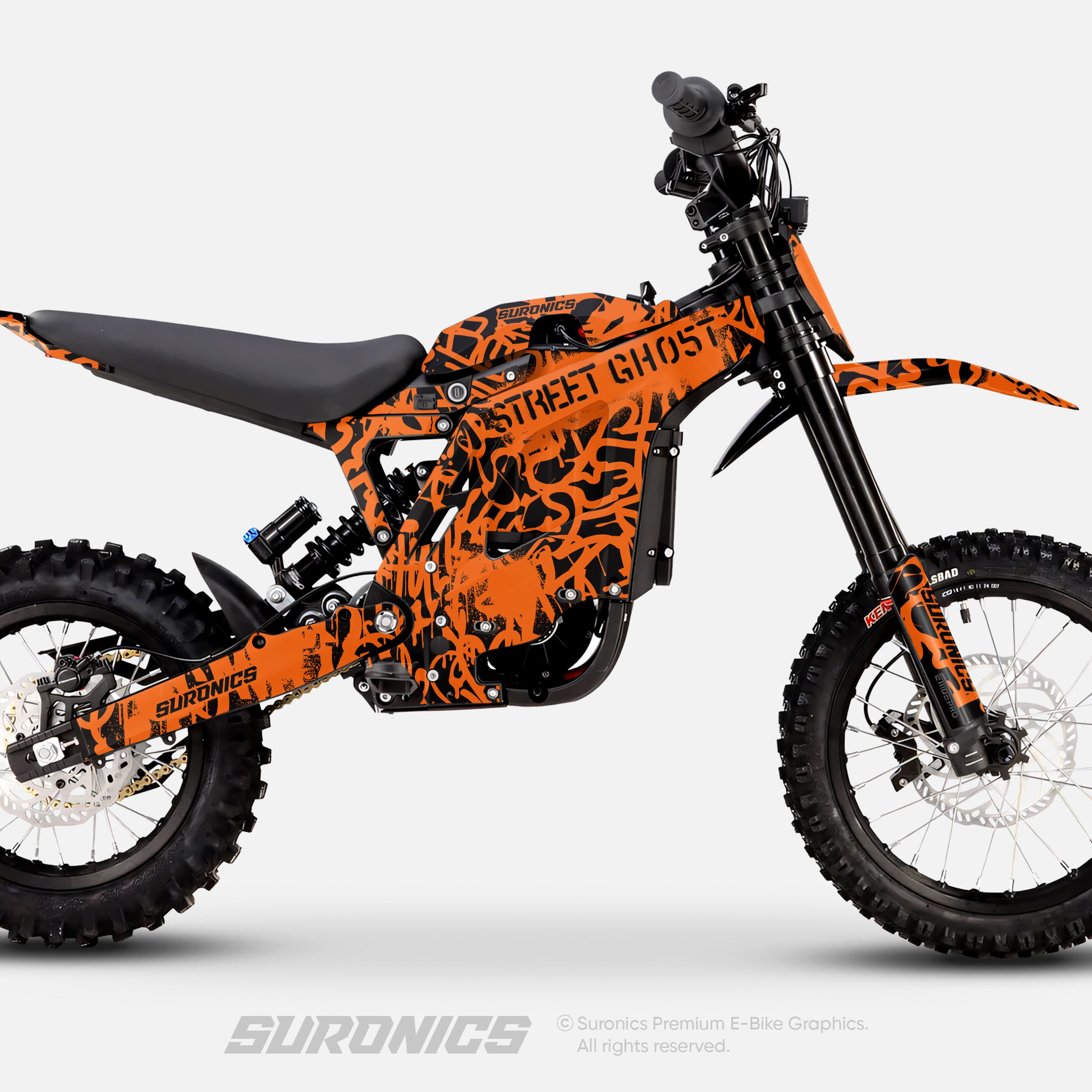 STREET GHOST BLACK ORANGE Eride Pro Mini R Graphics kit