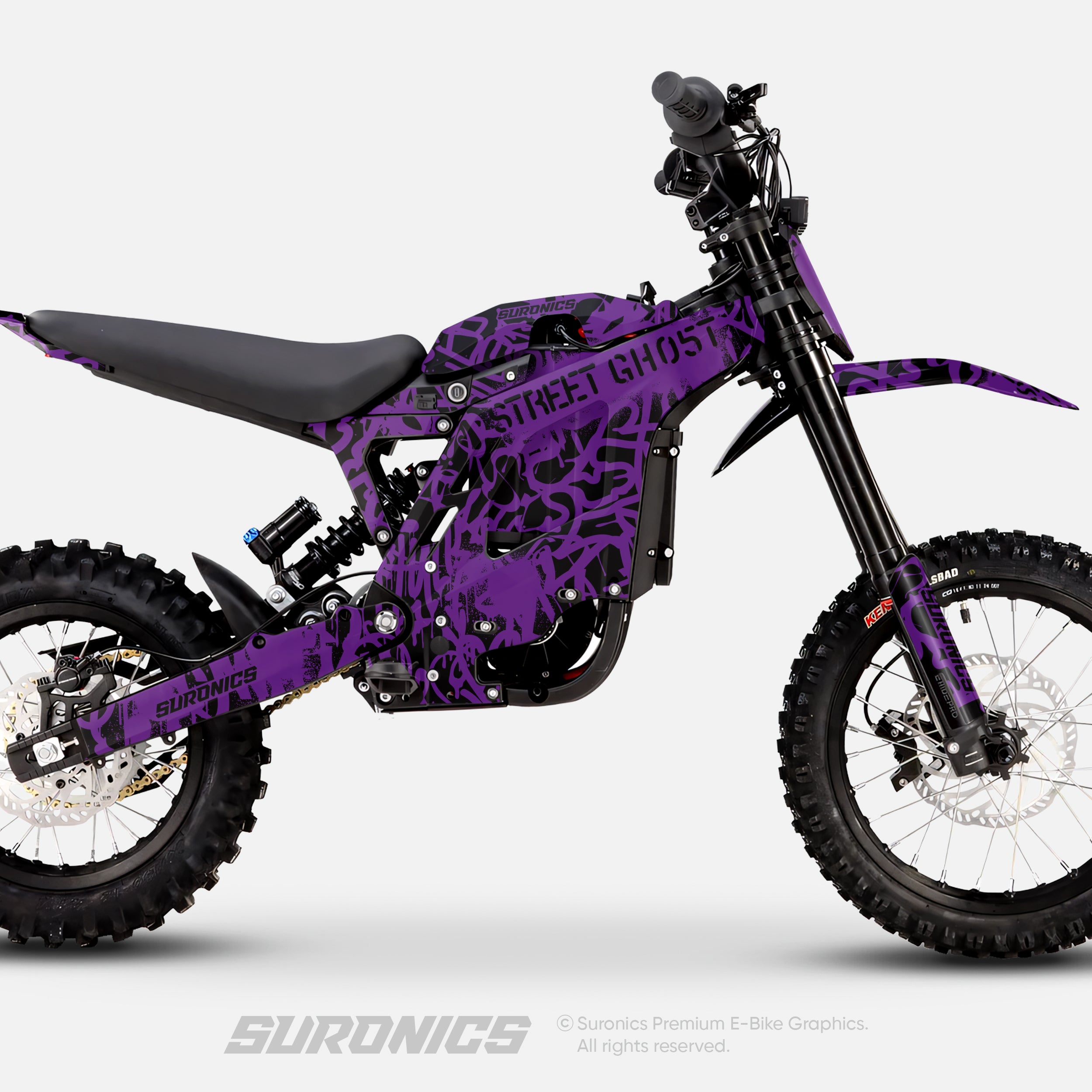 STREET GHOST BLACK PURPLE Eride Pro Mini R Graphics kit