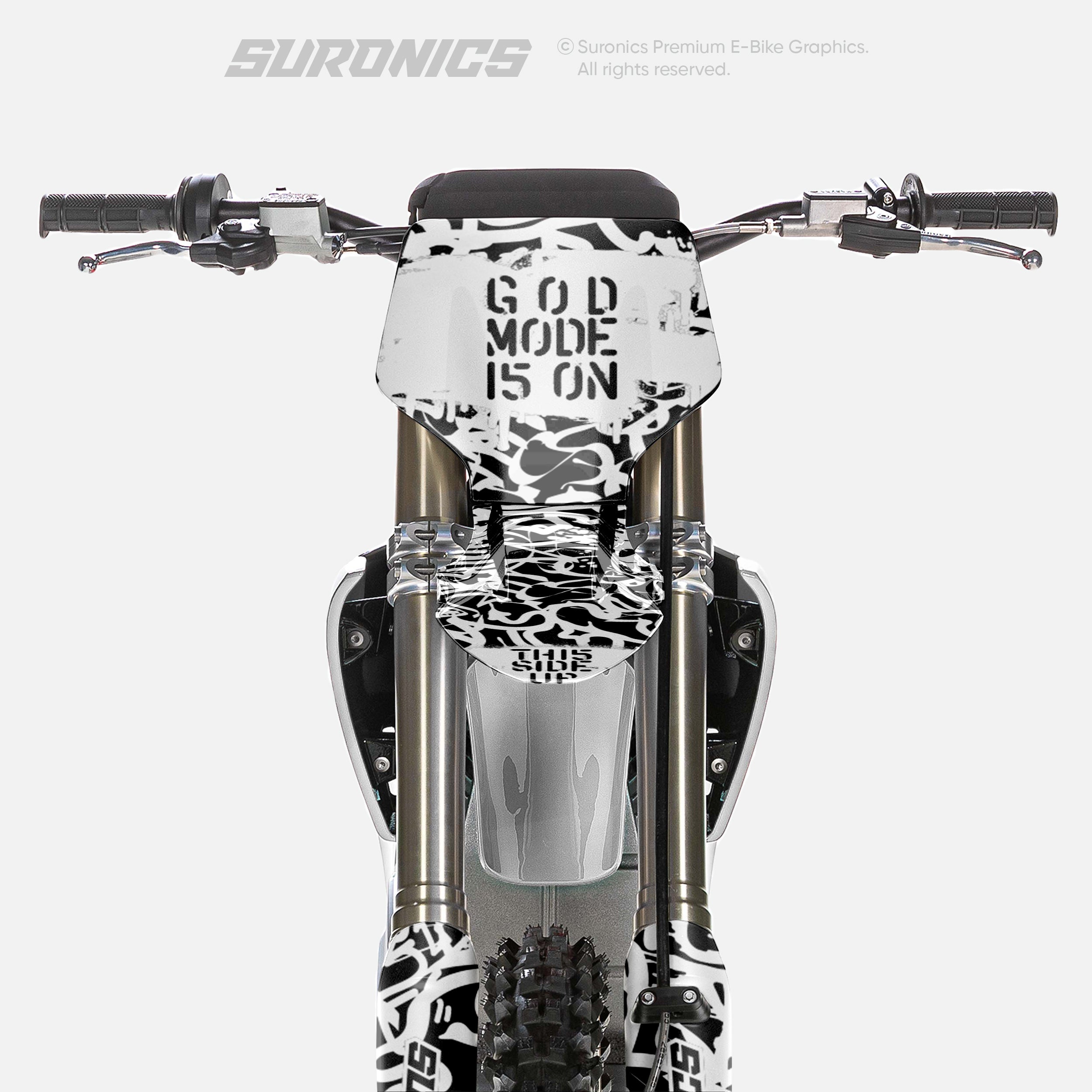 STREET GHOST BLACK WHITE Stark Varg Graphics kit