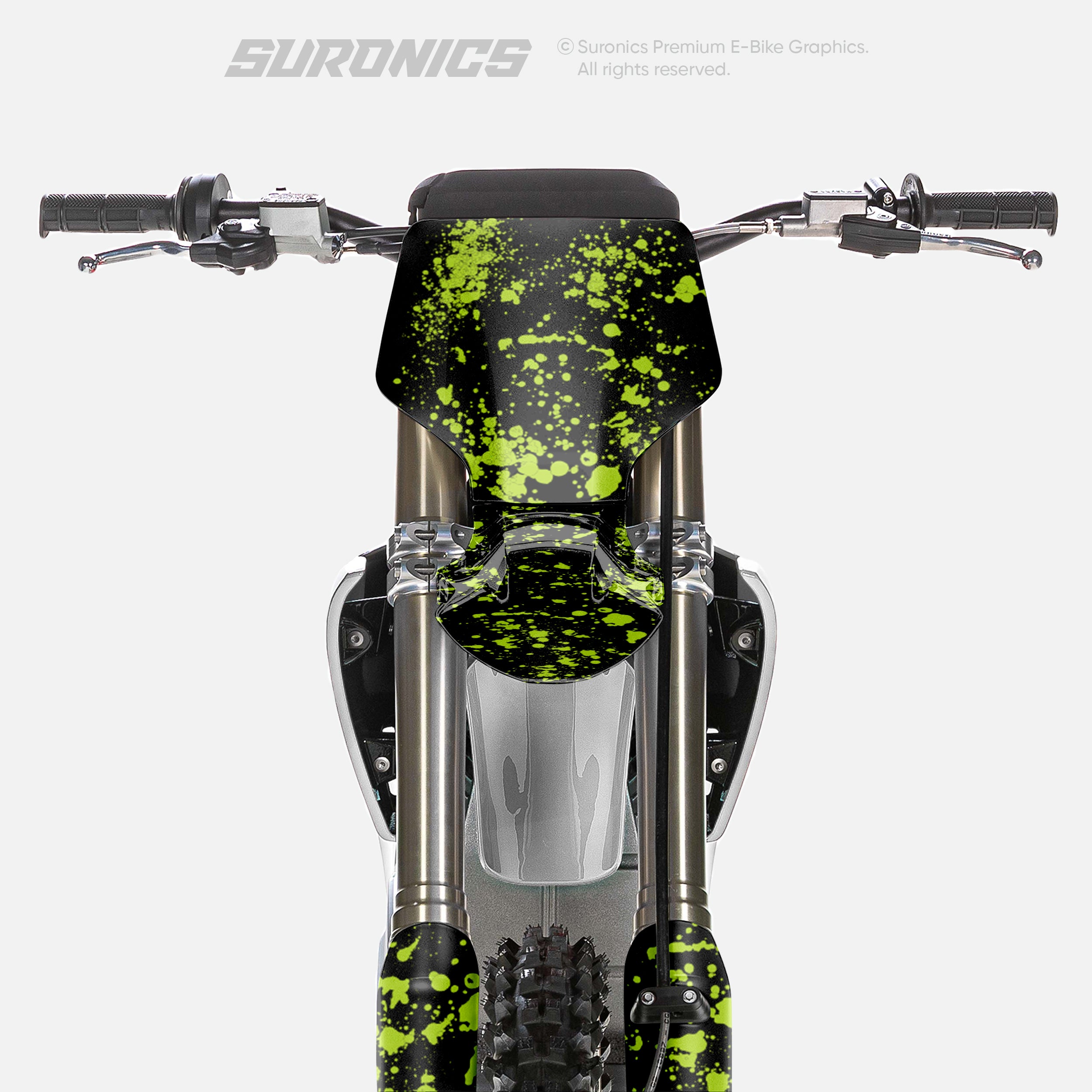 SPLATTER BLACK GREEN Stark Varg Graphics kit