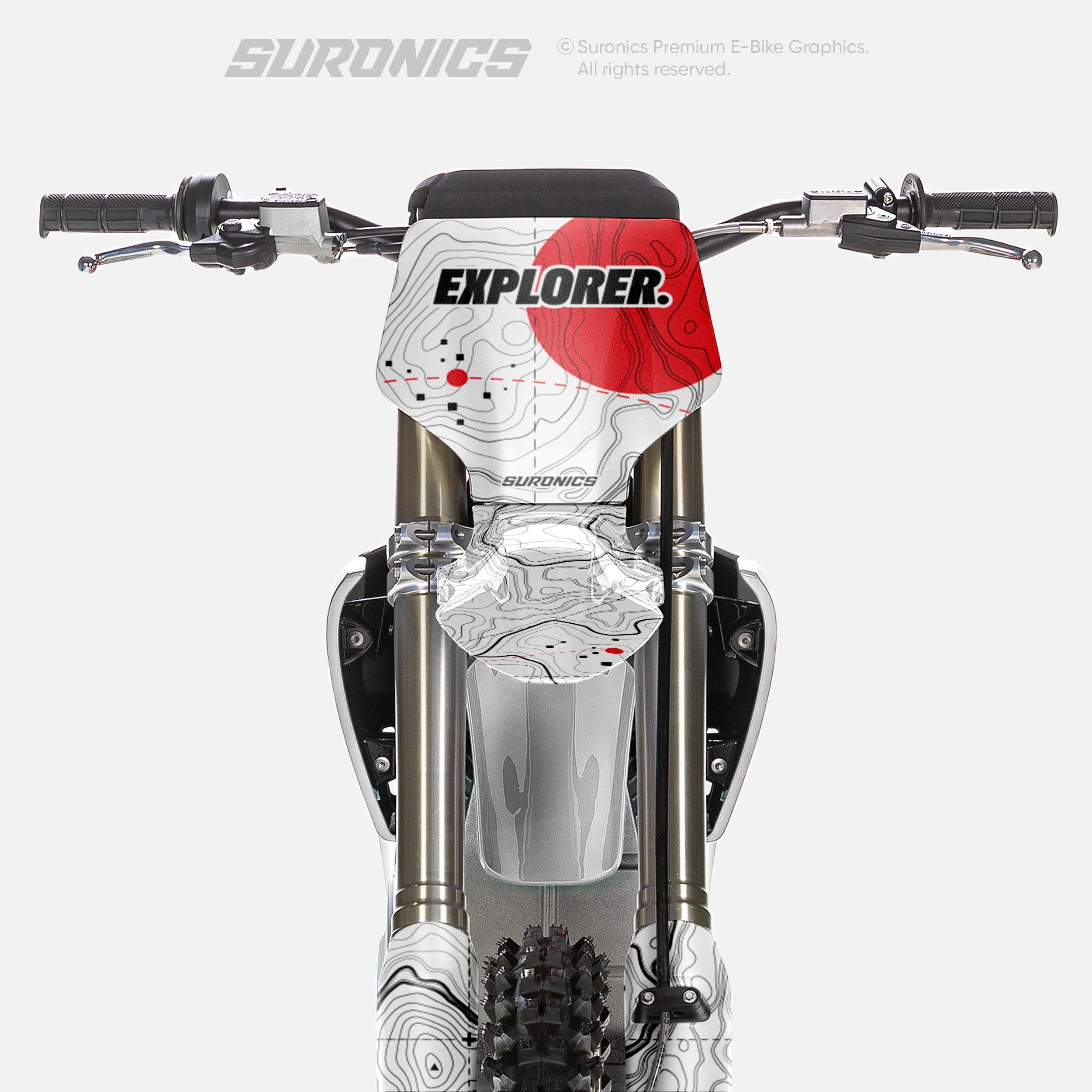 EXPLORER WHITE RED Stark Varg Graphics kit