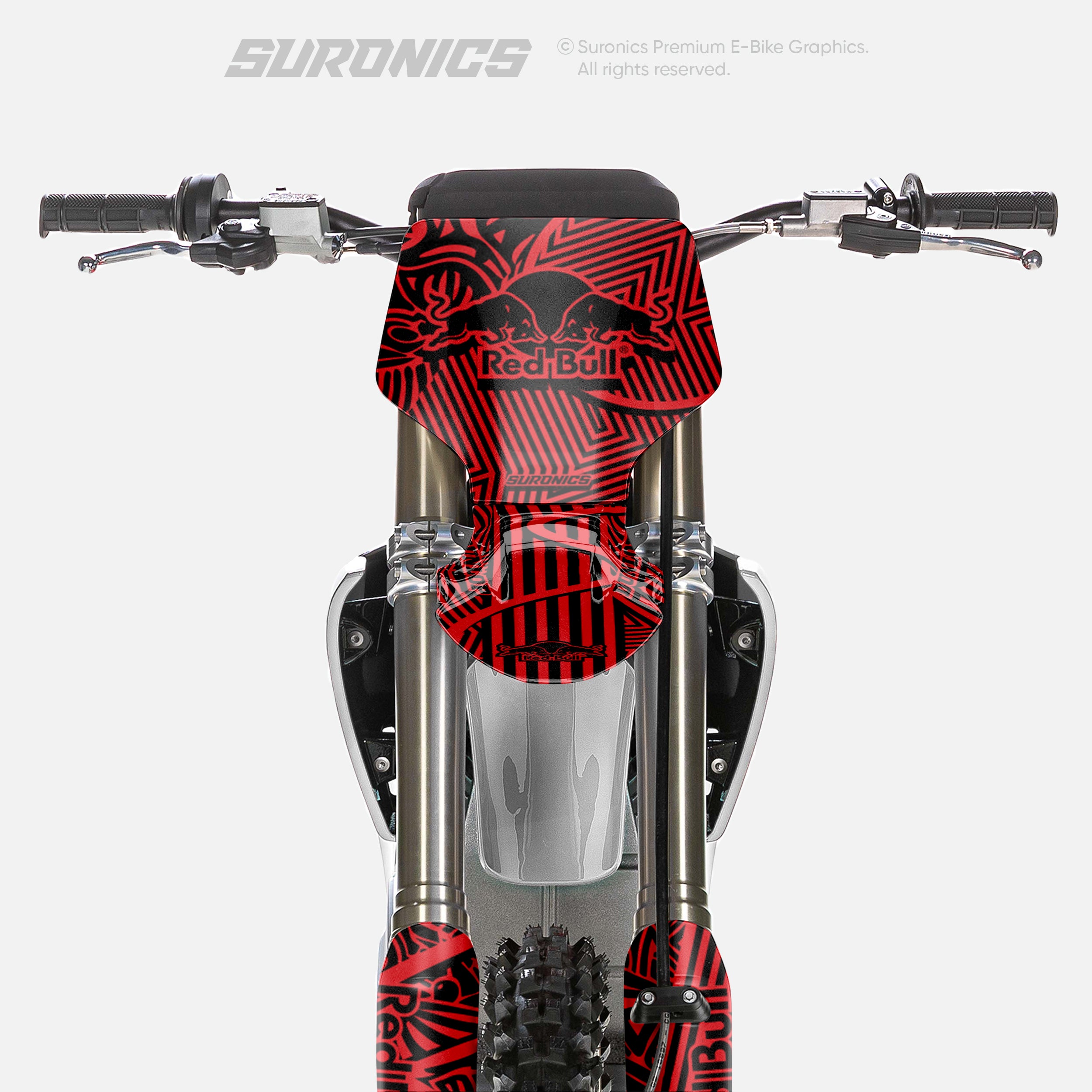 RACE ART BLACK RED Stark Varg Graphics kit