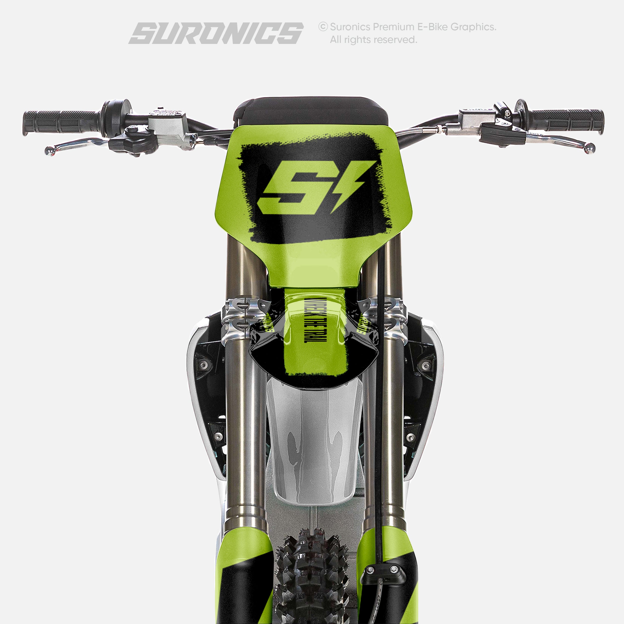 HALF BLACK GREEN Stark Varg Graphics kit