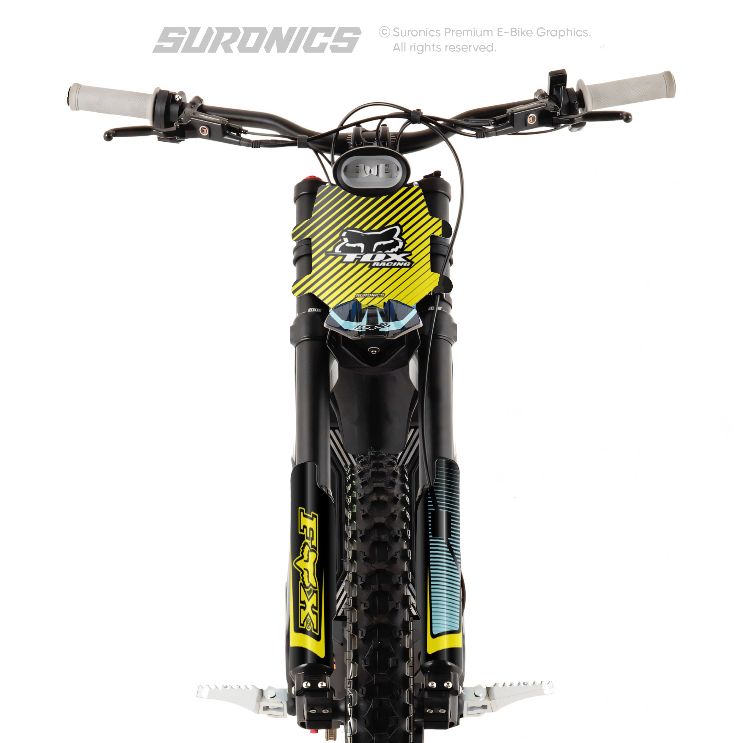 FOX RACER BLACK YELLOW Talaria Sting MX3 MX4 Graphics kit