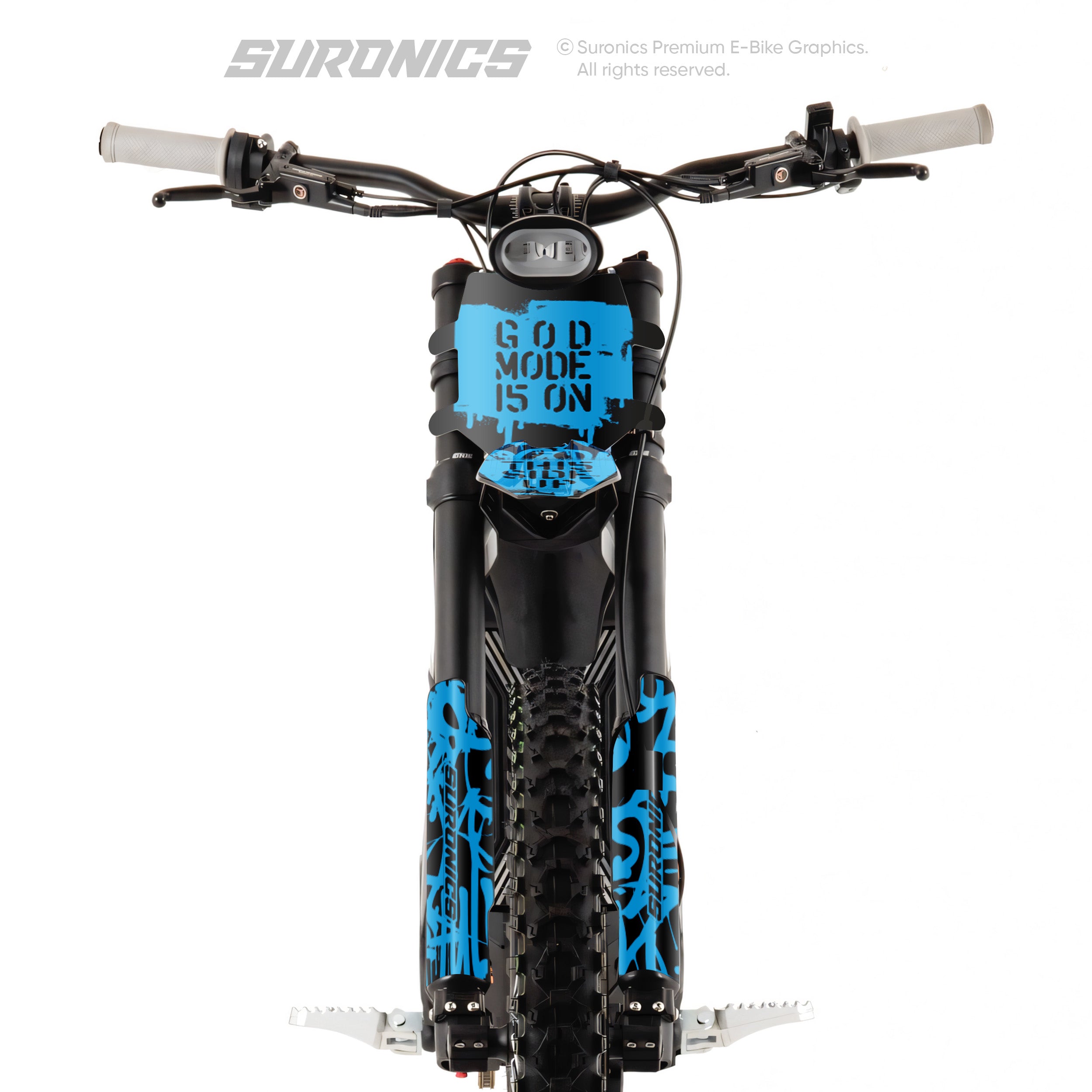 STREET GHOST BLACK CYAN Talaria Sting MX3 MX4 Graphics kit