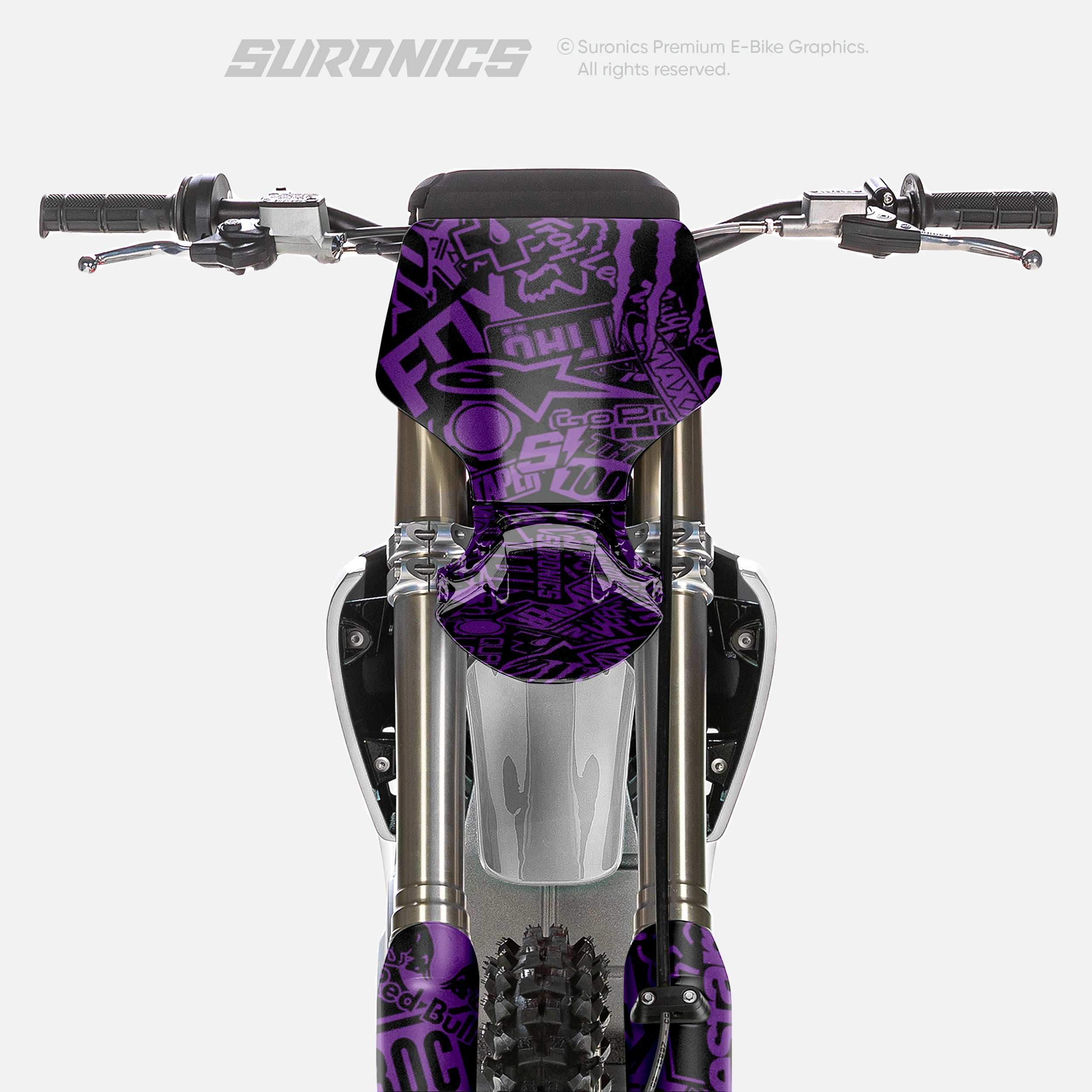 STICKY BLACK PURPLE Stark Varg Graphics kit