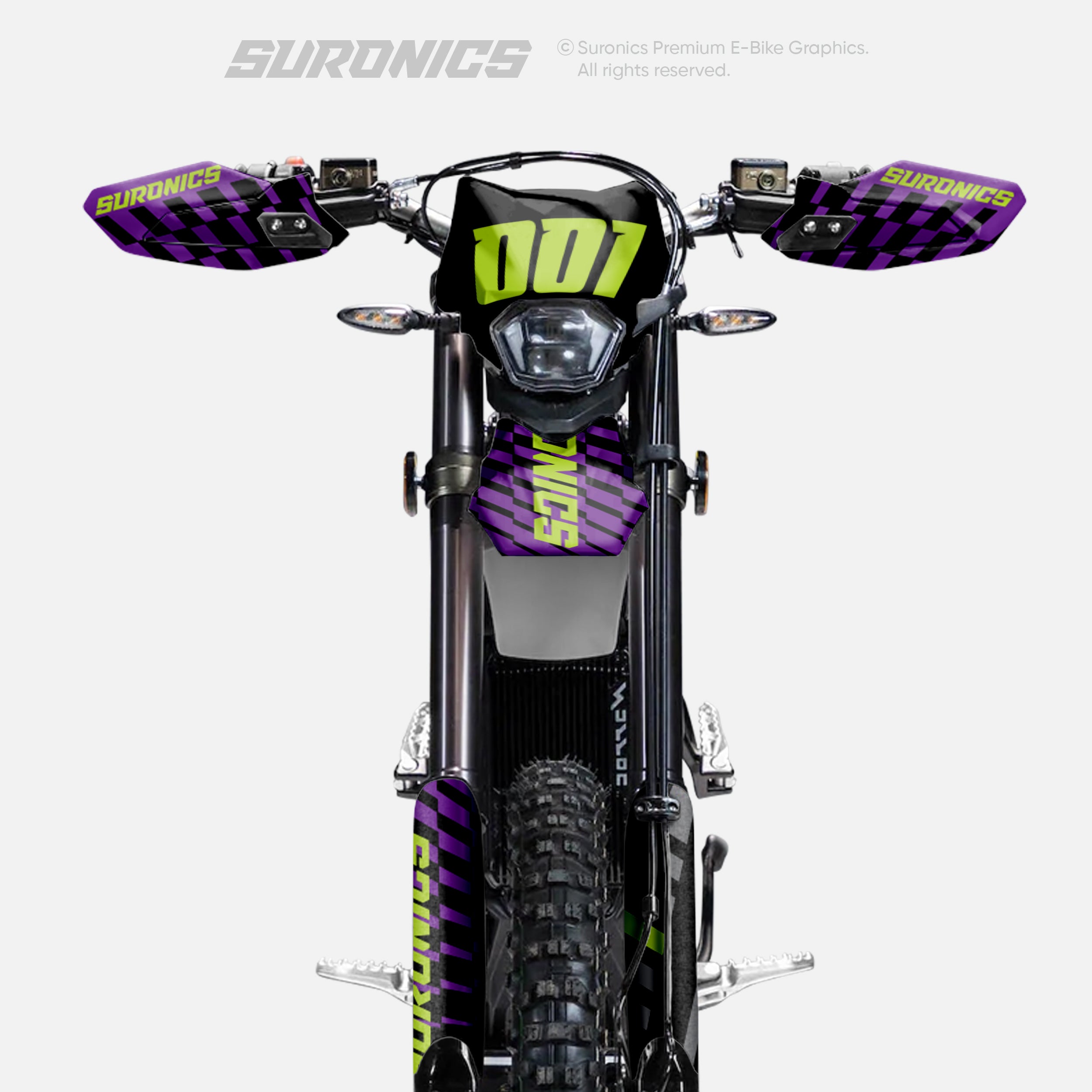 FUTURACE PURPLE GREEN Surron Ultra Bee Graphics kit