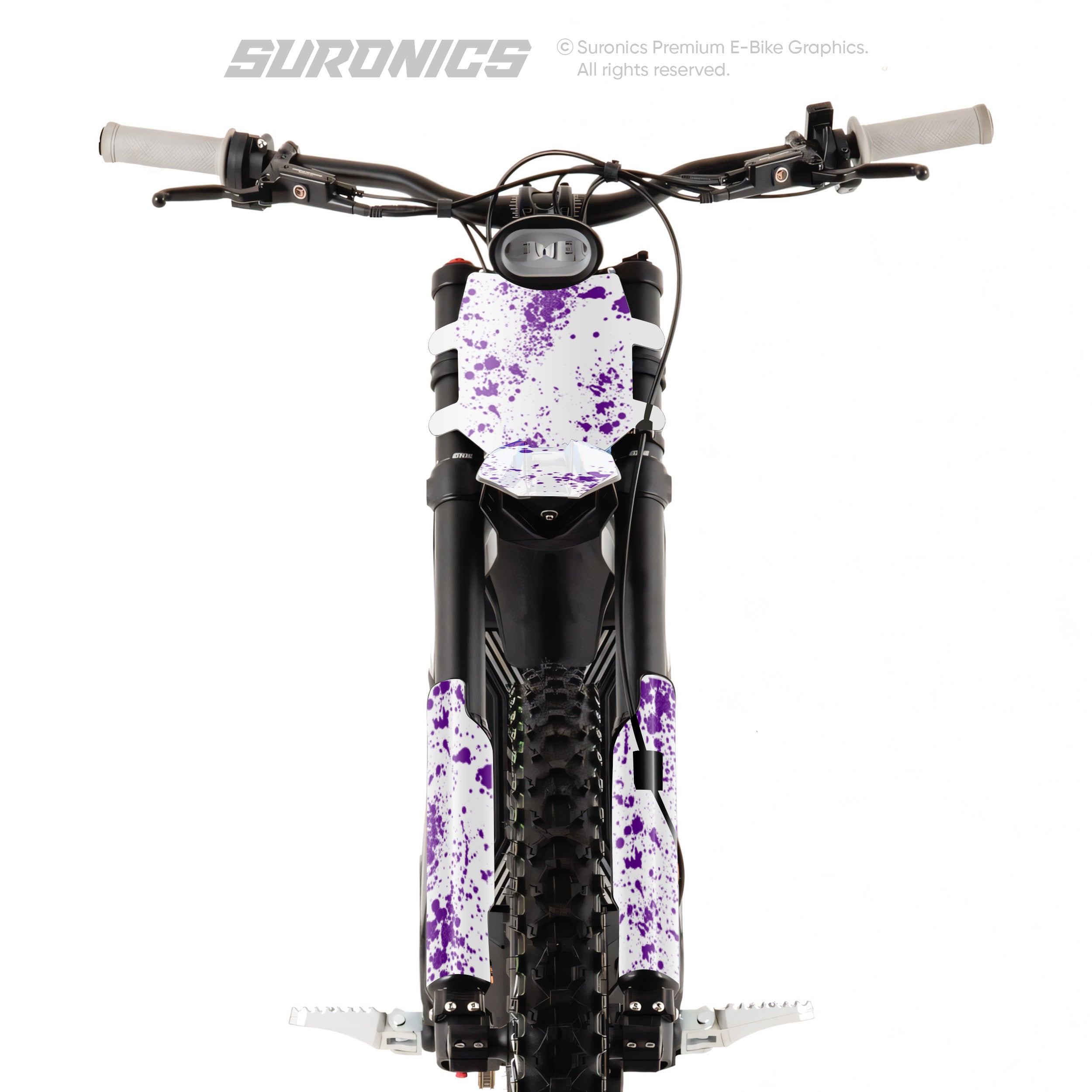 SPLATTER WHITE PURPLE Talaria Sting MX3 MX4 Graphics kit