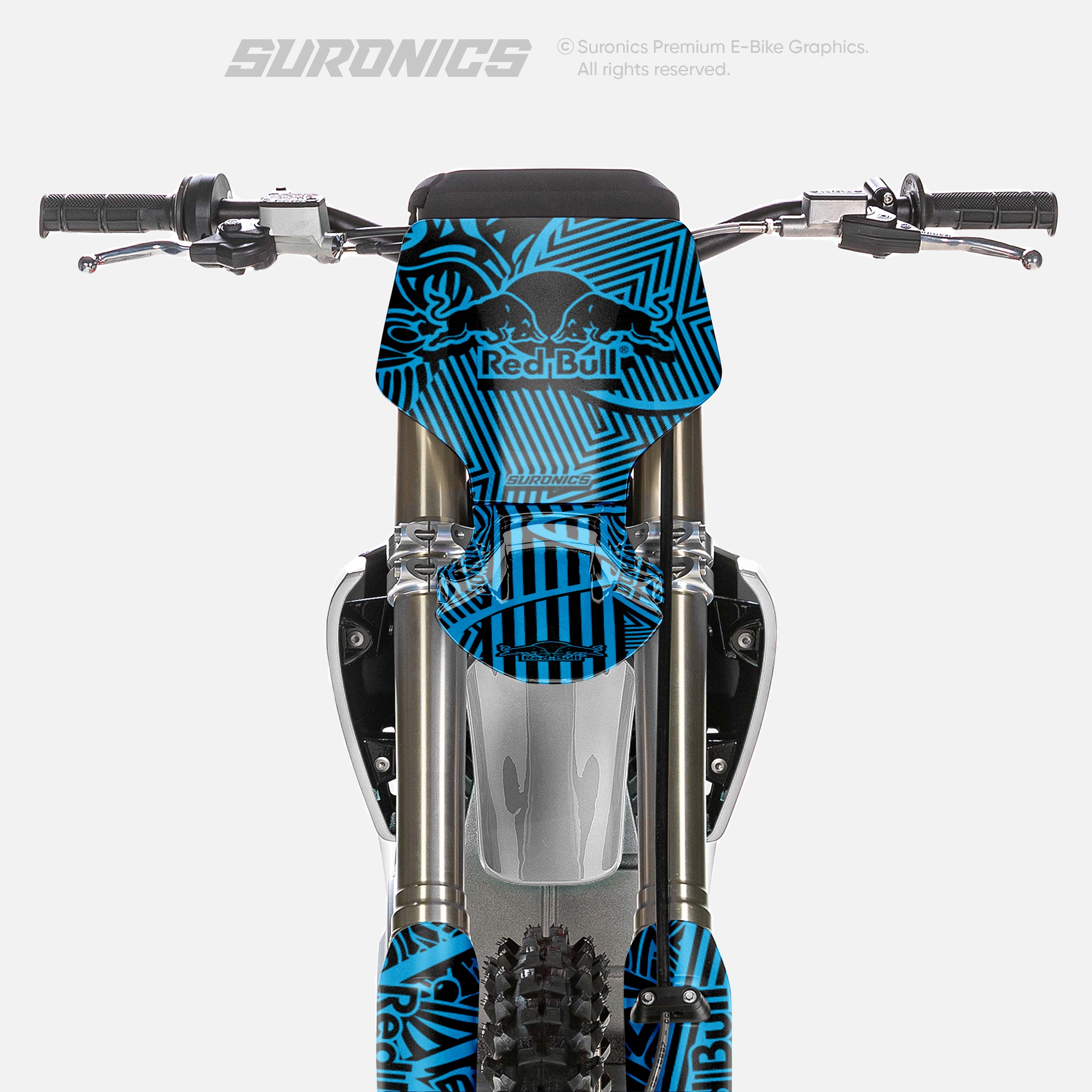 RACE ART BLACK CYAN Stark Varg Graphics kit