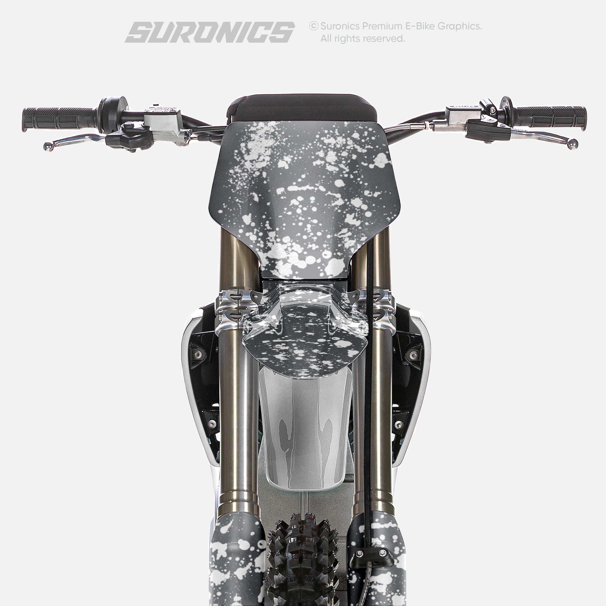 SPLATTER GREY WHITE Stark Varg Graphics kit