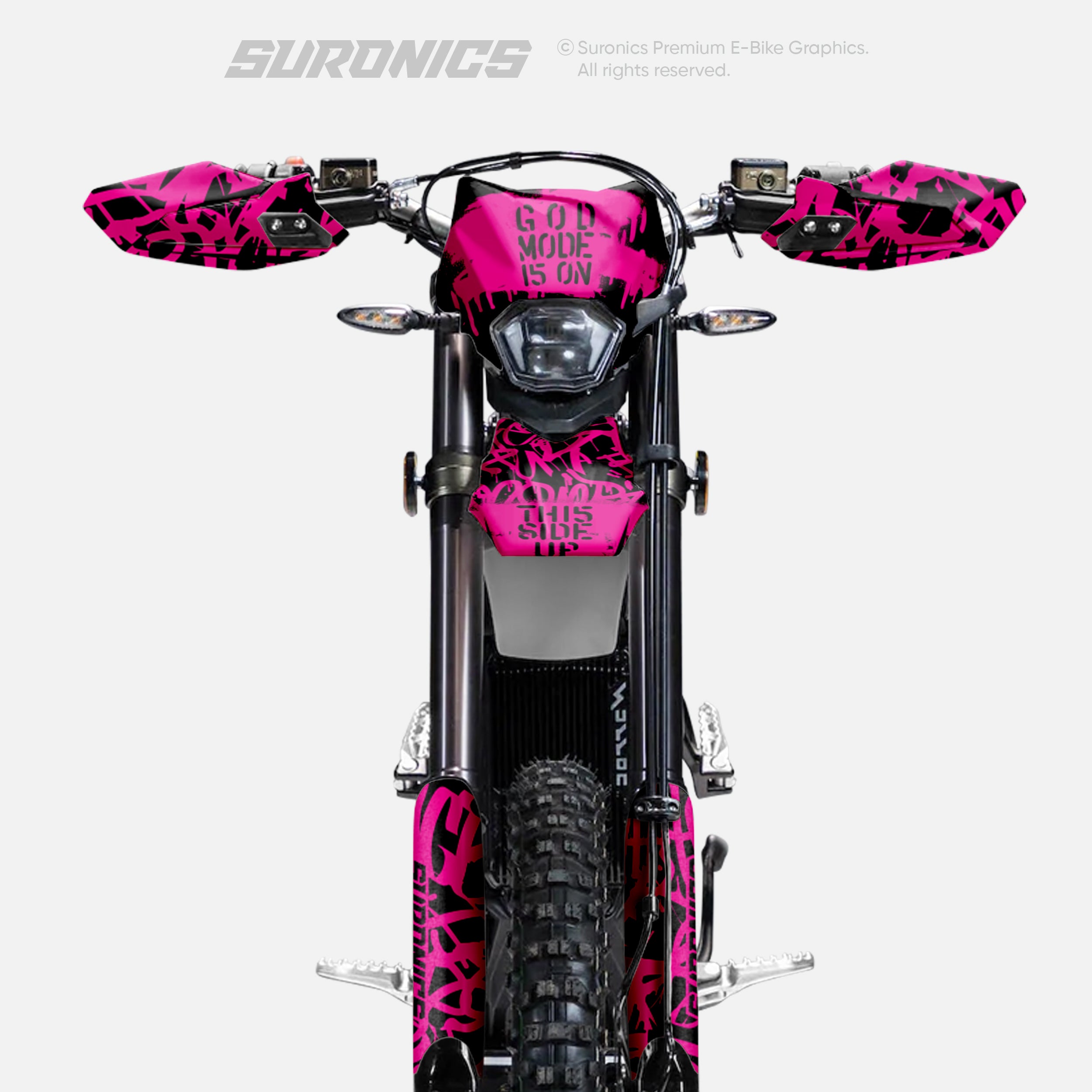 STREET GHOST BLACK MAGENTA Surron Ultra Bee Graphics kit