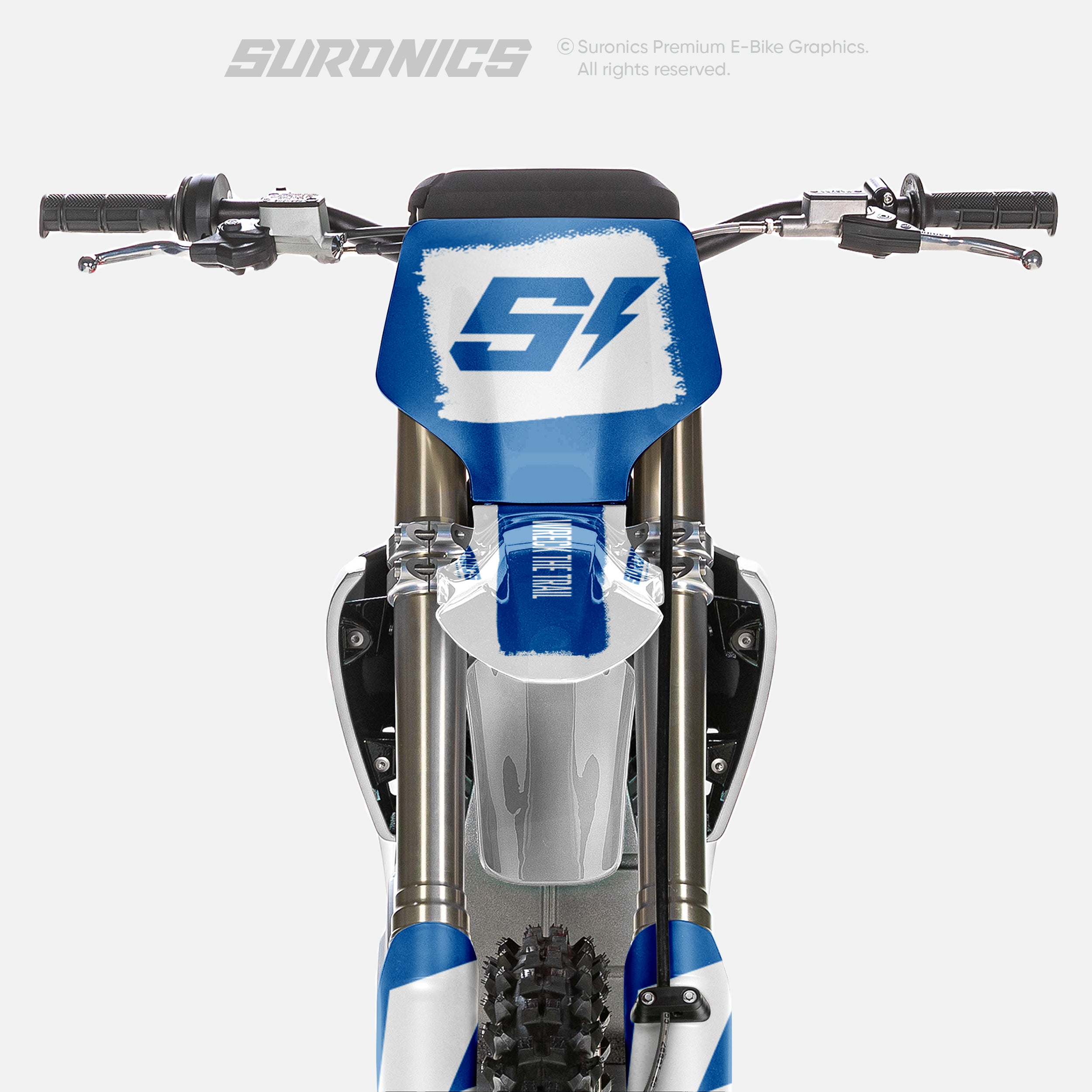 HALF WHITE BLUE Stark Varg Graphics kit