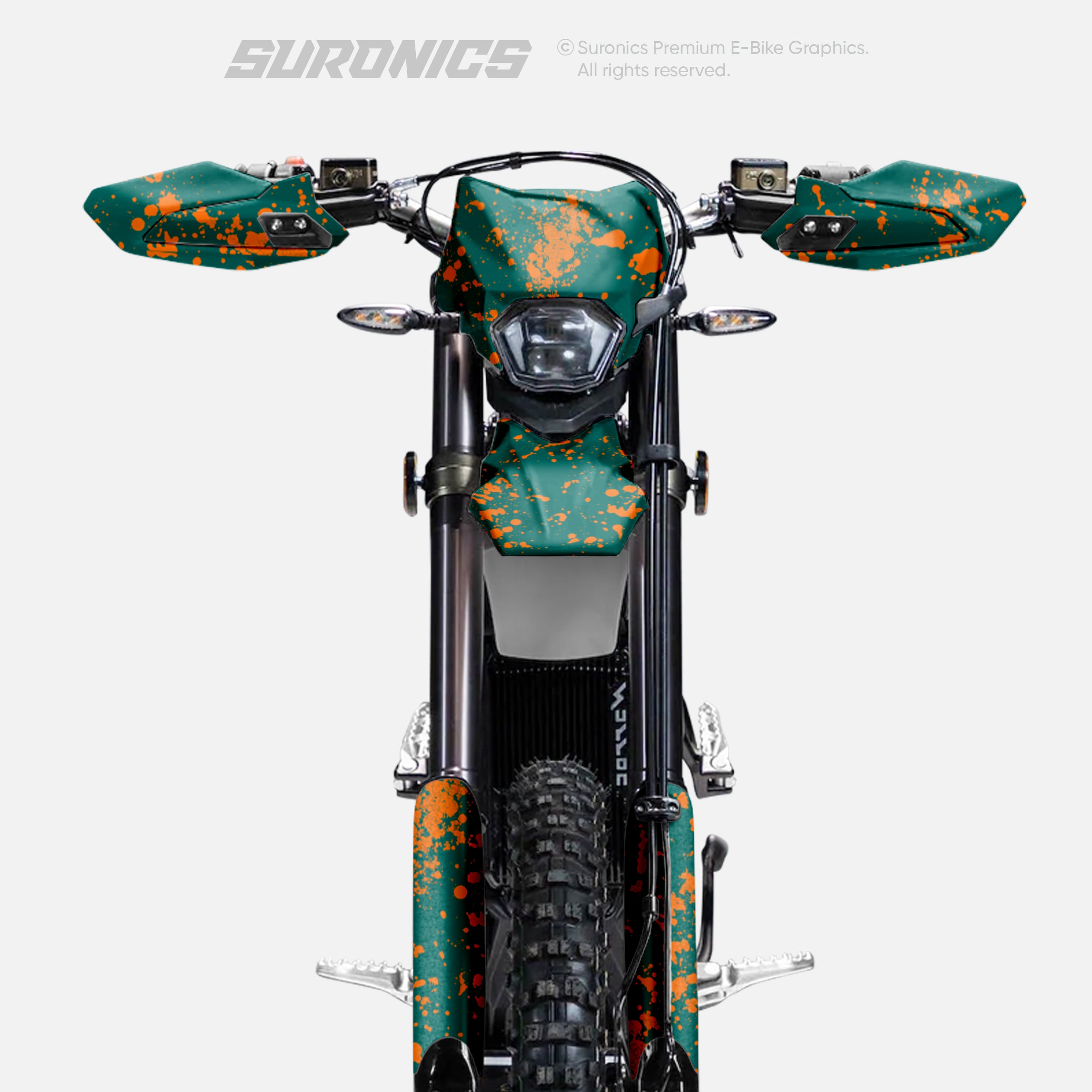SPLATTER AVENTUR ORANGE Surron Ultra Bee Graphics kit