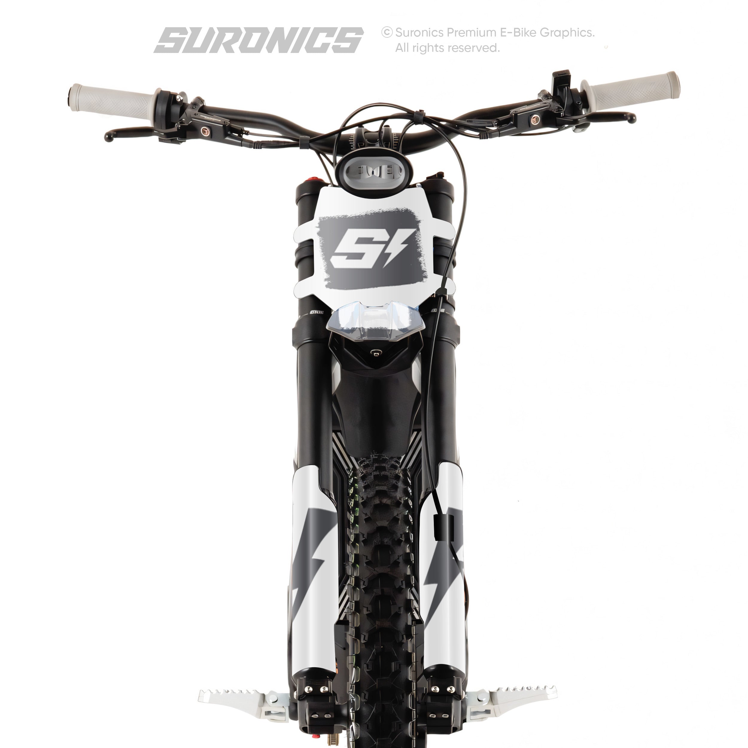 HALF GREY WHITE Talaria Sting MX3 MX4 Graphics kit