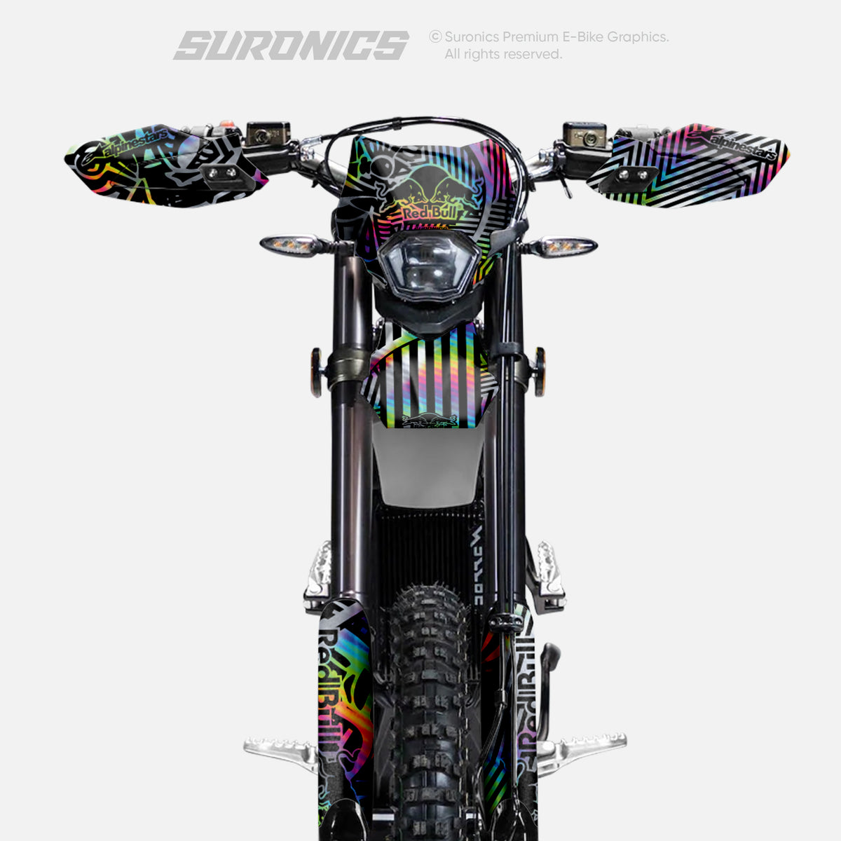 RACE ART BLACK HOLOGRAPHIC Surron Ultra Bee Graphics kit