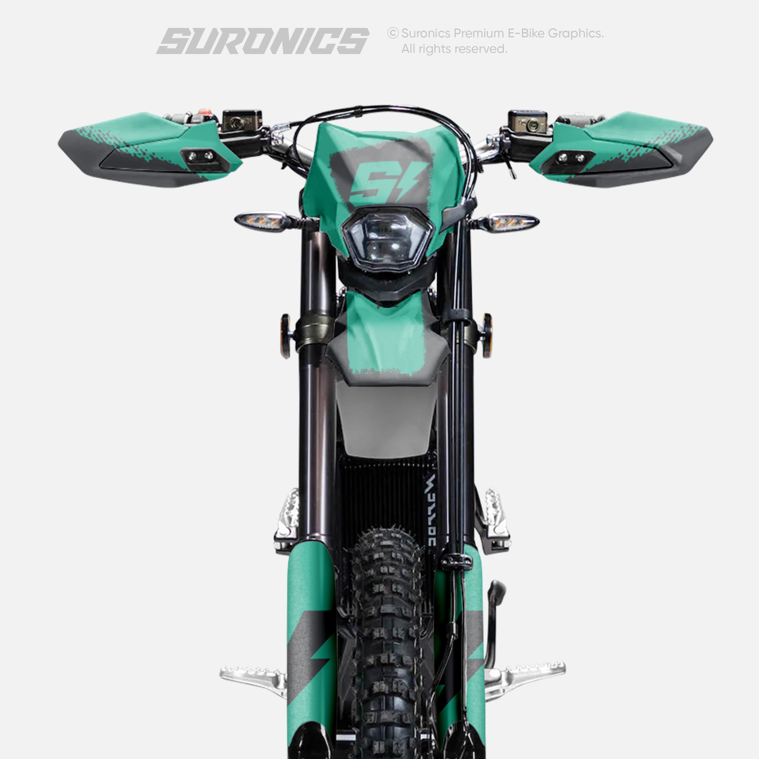 HALF GREY MINT Surron Ultra Bee Graphics kit
