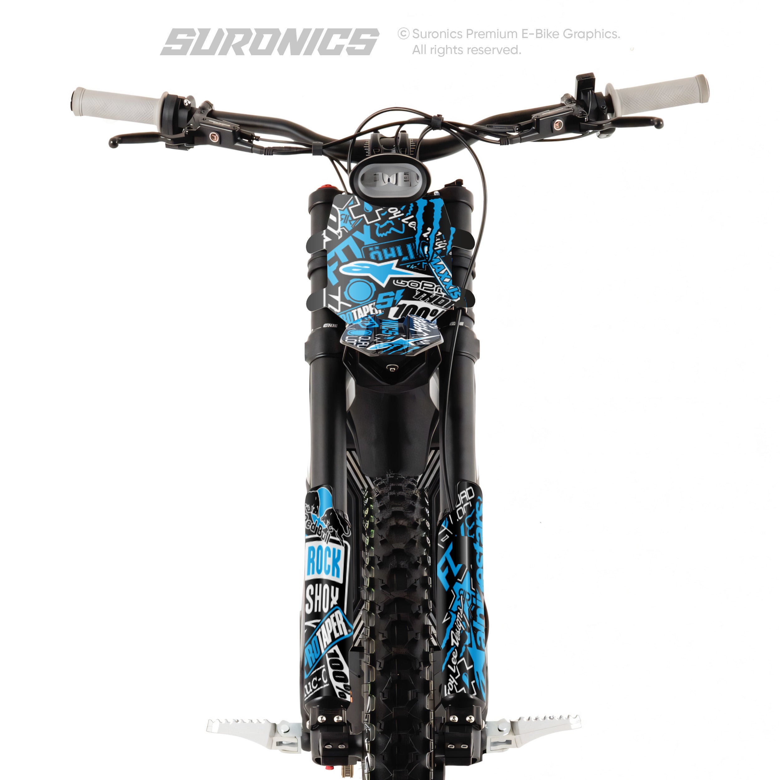 STICKY BLACK CYAN Talaria Sting MX3 MX4 Graphics kit