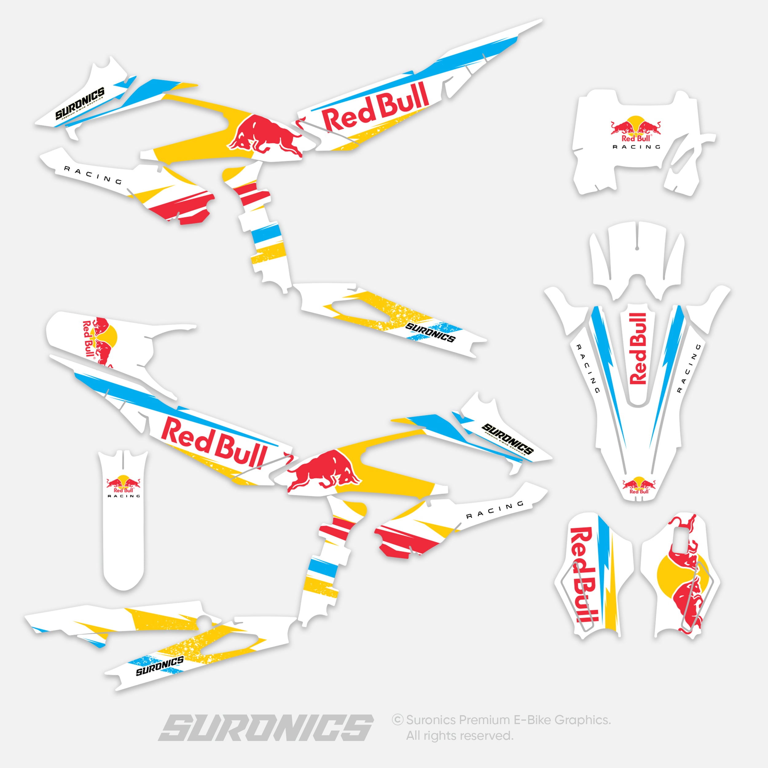 ORIGINAL BULL WHITE Surron Hyper Bee Graphics kit