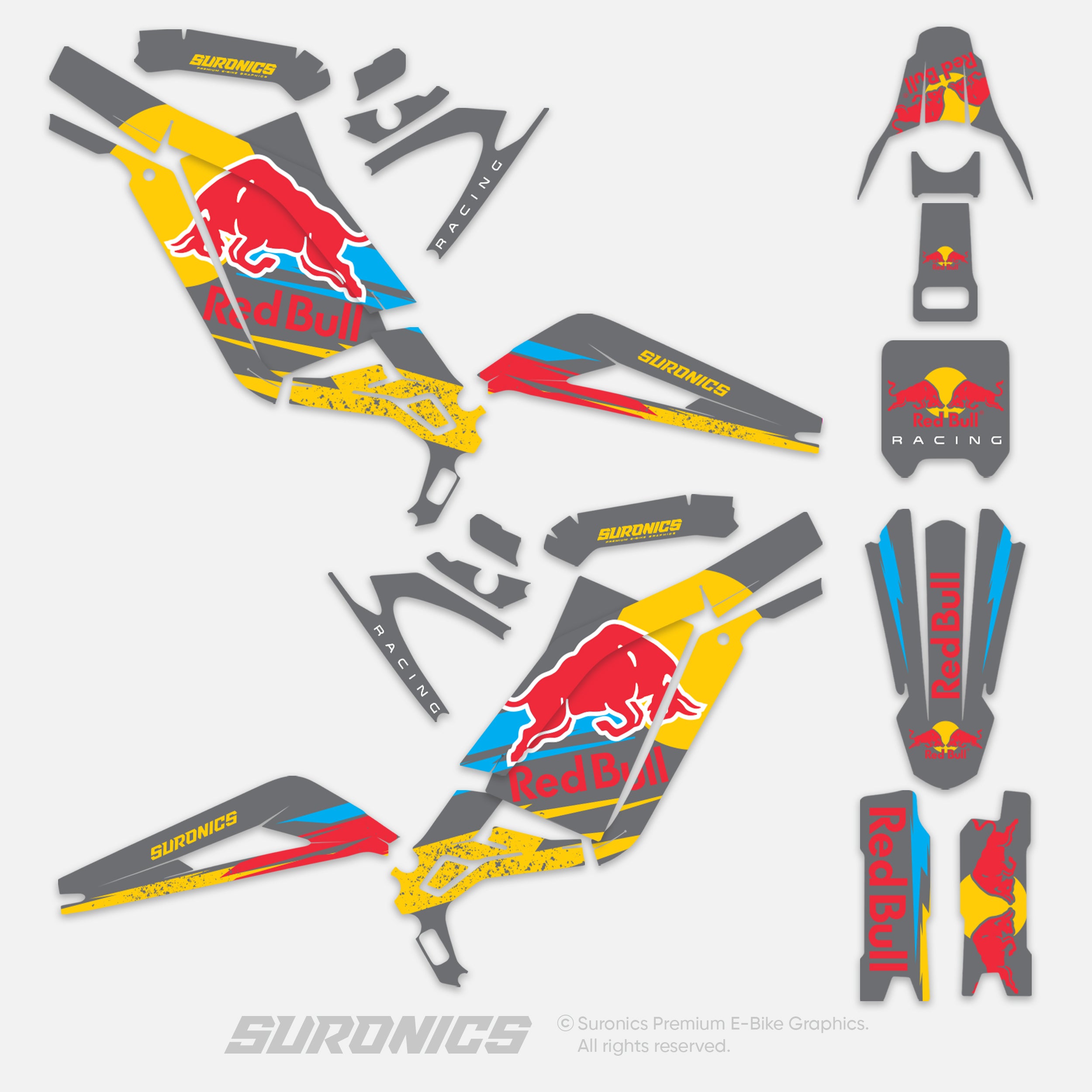 ORIGINAL BULL GREY Surron Light Bee Graphics kit
